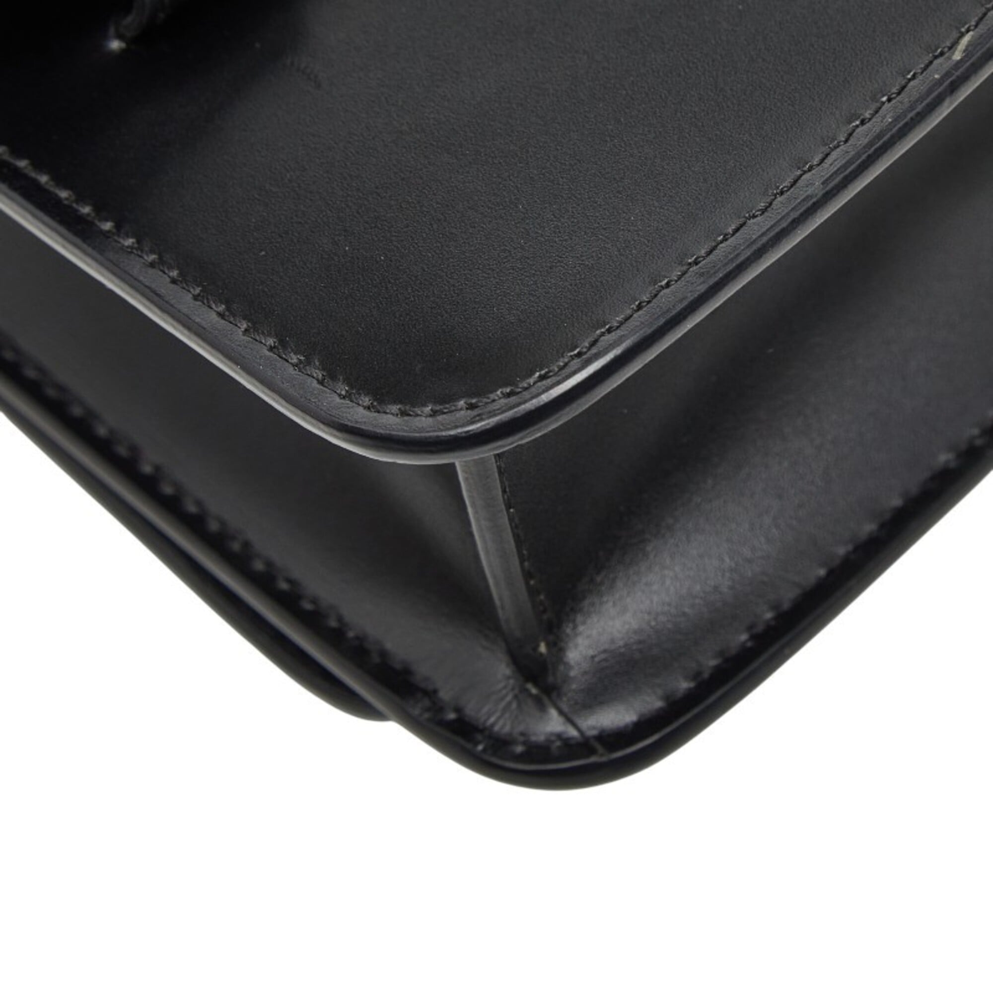 Burberry Black Leather Fanny Pack Sling Bag (Pre-Owned)