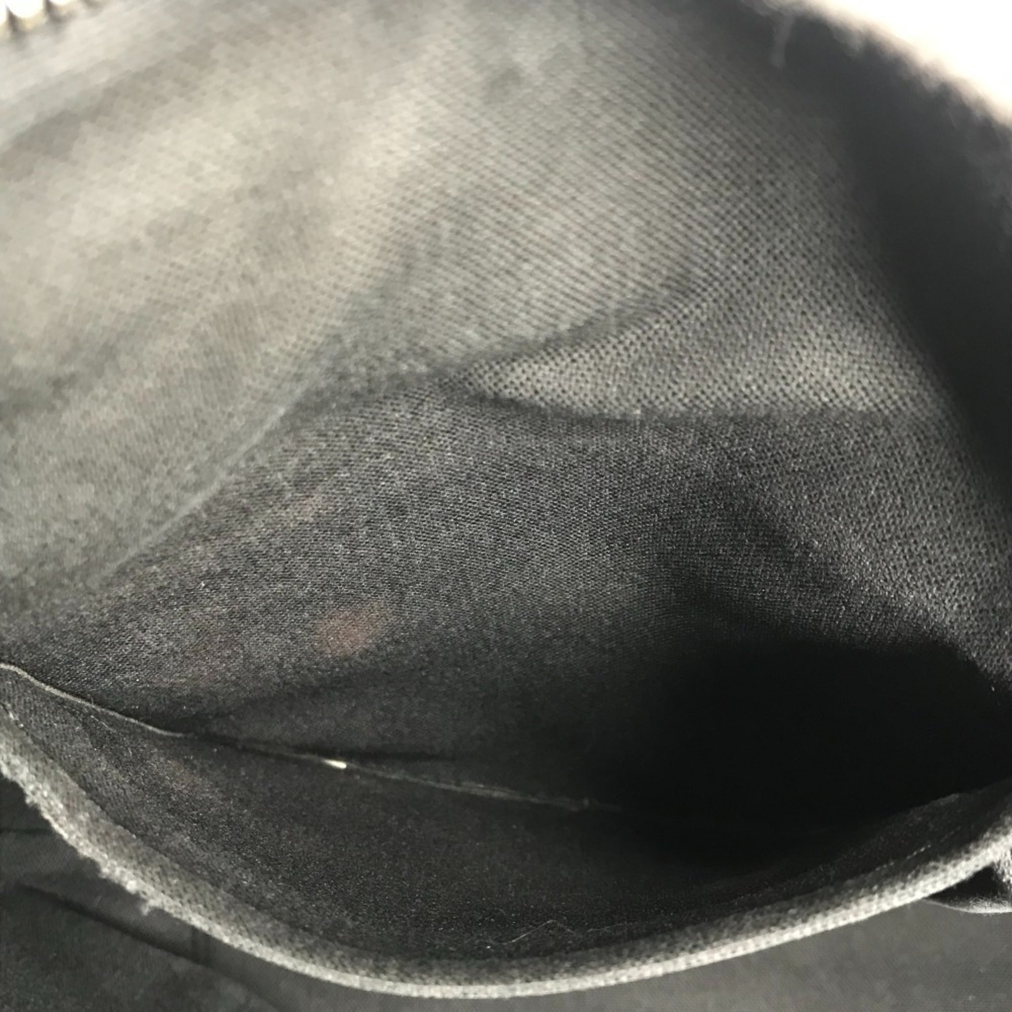 Louis Vuitton Black Galle Damier Graphite Shoulder Bag (Pre-Owned)