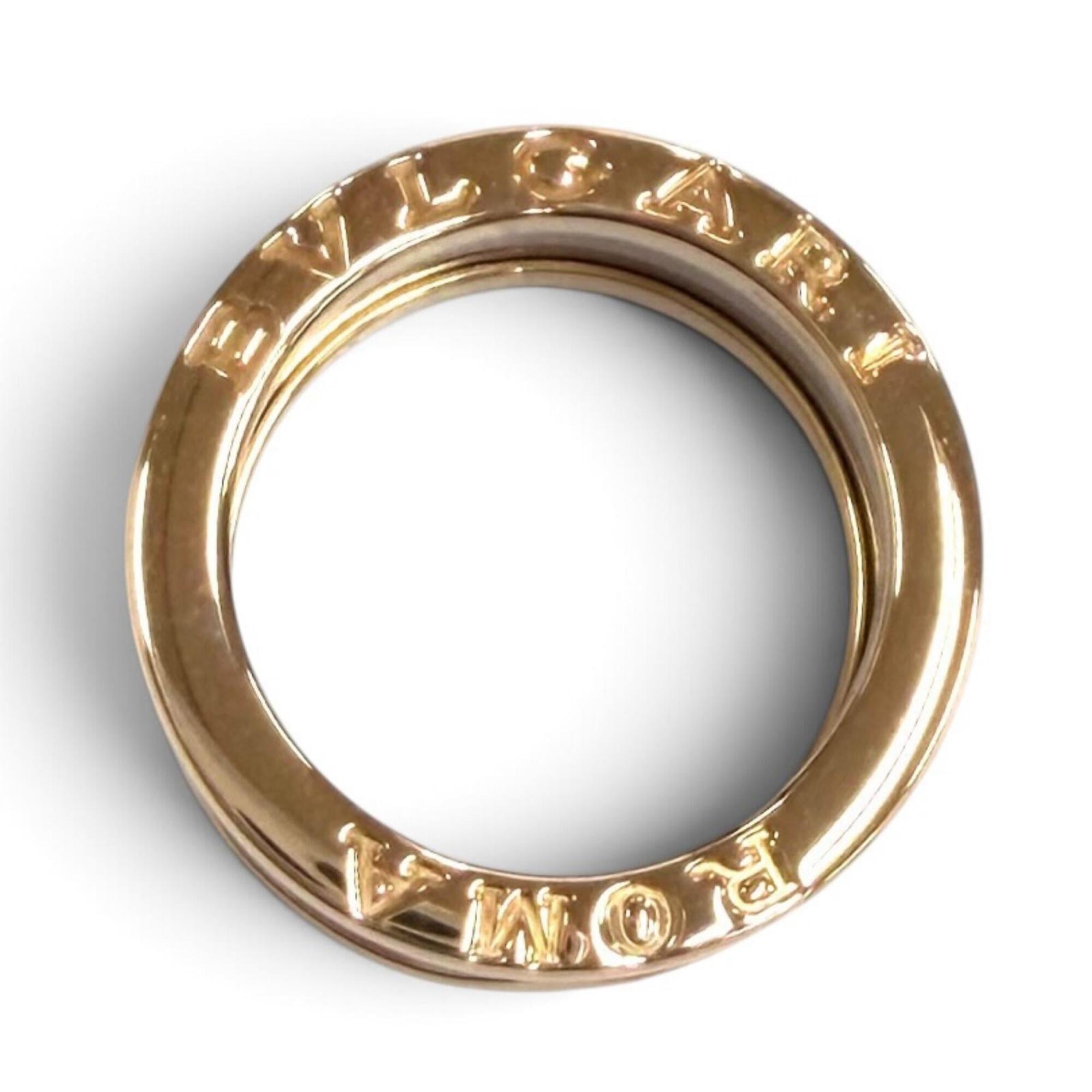 Bvlgari Pink Gold Pink Gold (18K) Metal Band Ring (Pre-Owned)