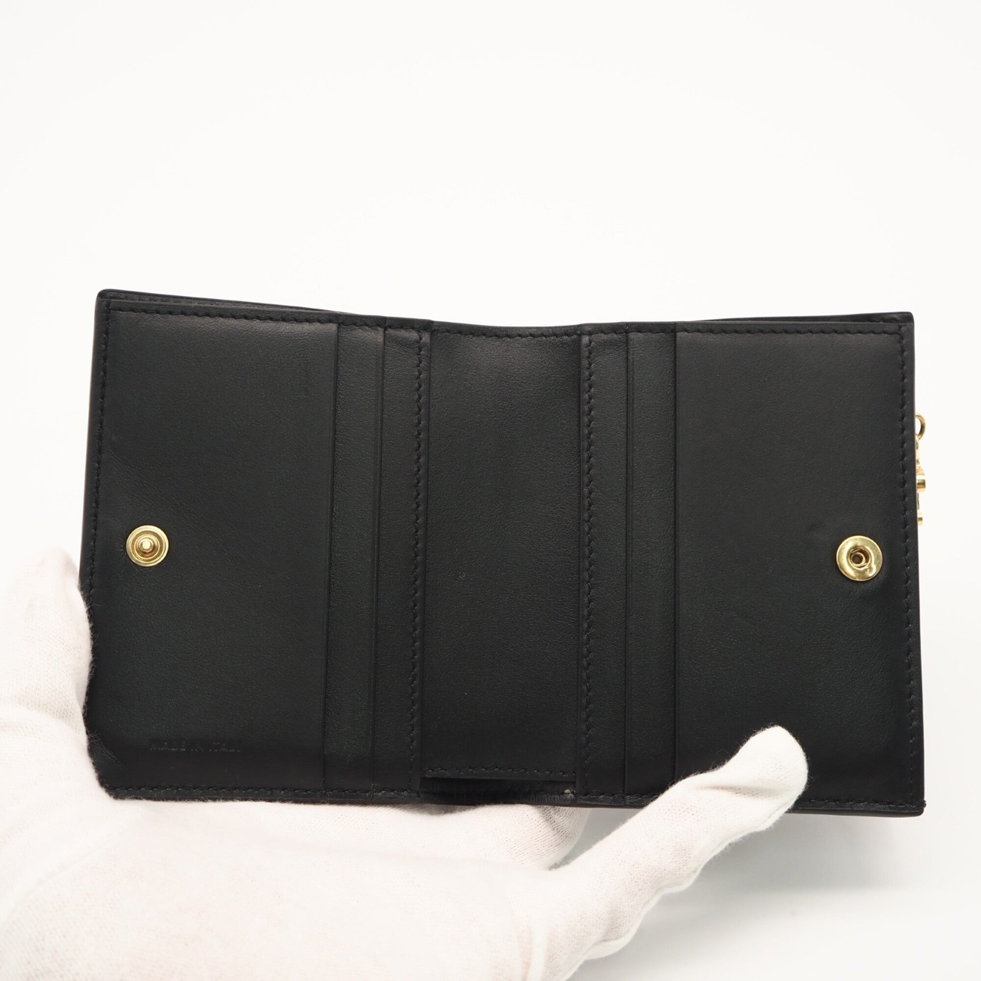 Celine Black Leather Wallet (Bi-Fold) (Pre-Owned)