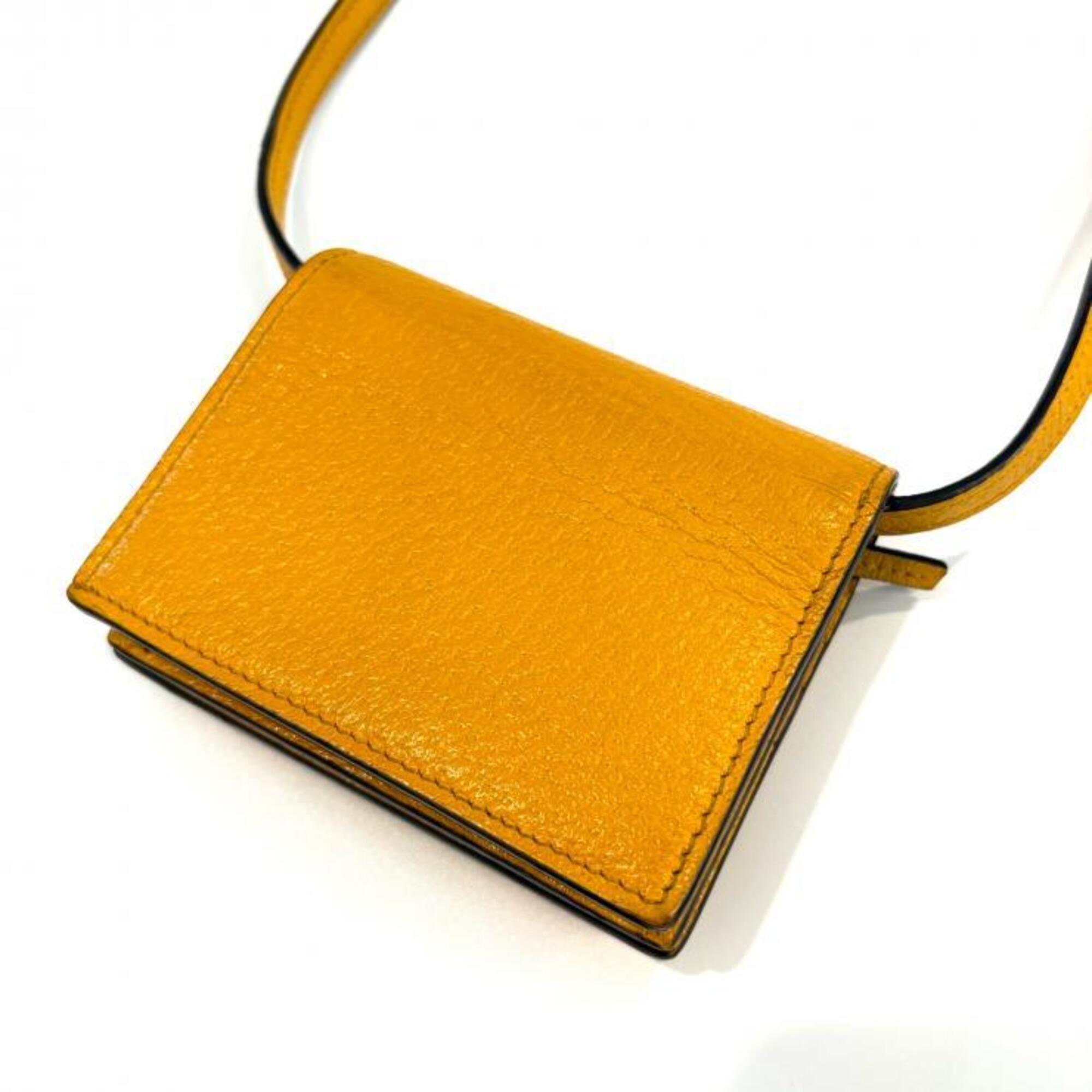 Gucci Black Orange Yellow Coin Purse/Coin Case (Pre-Owned)