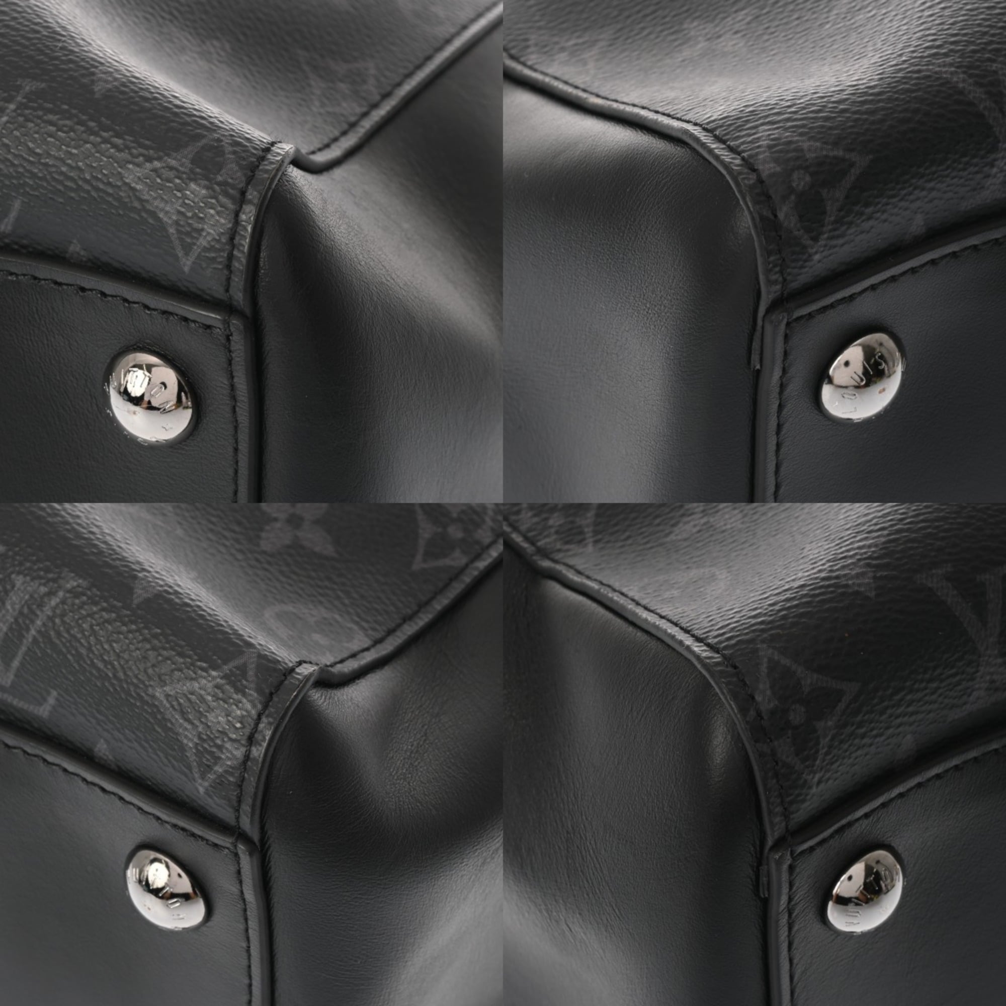 Louis Vuitton Black Gray Monogram Eclipse Monogram Eclipse Tote Bag (Pre-Owned)