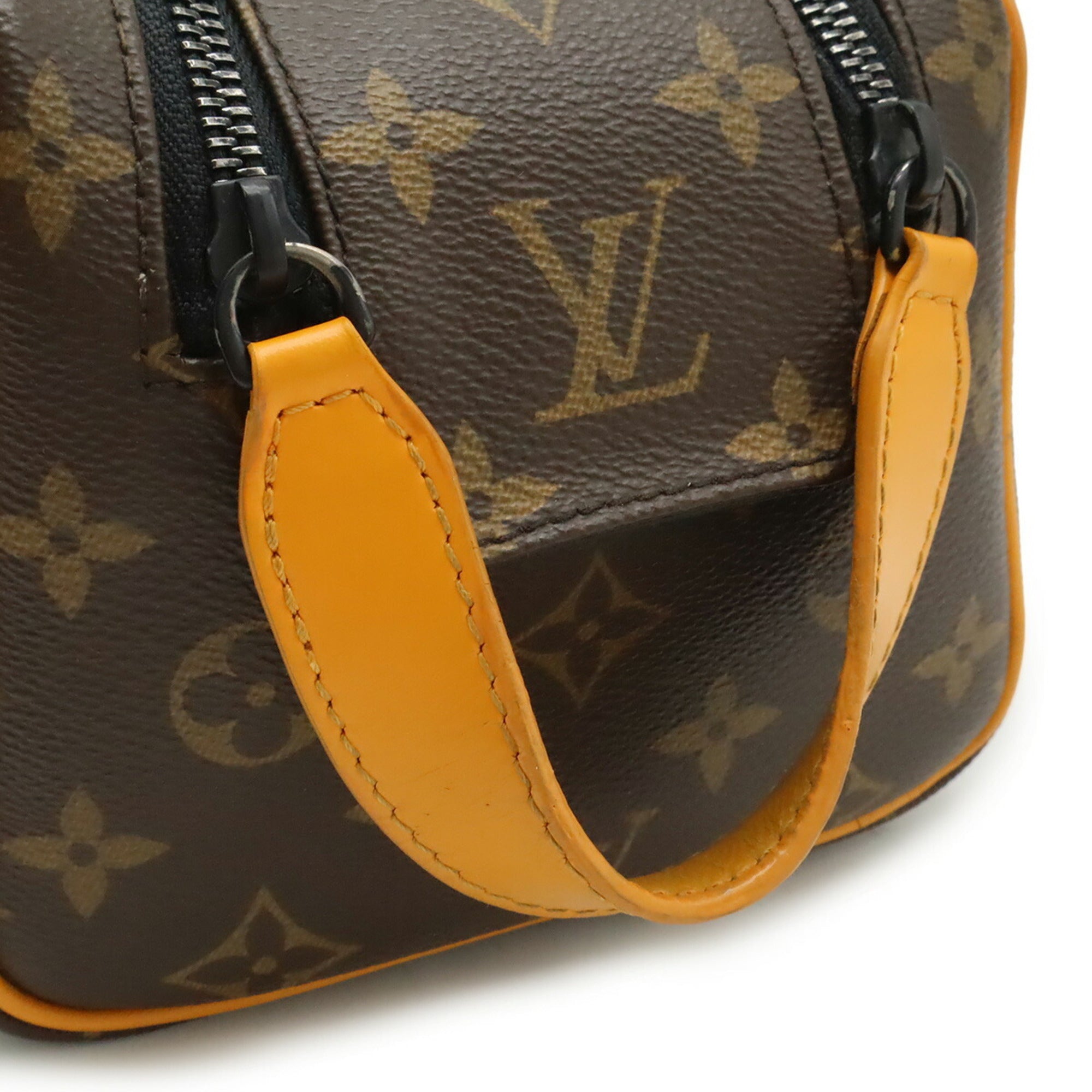 Louis Vuitton Monogram Macassar Monogram Macassar Saffron Yellow Clutch Bag Handbag (Pre-Owned)