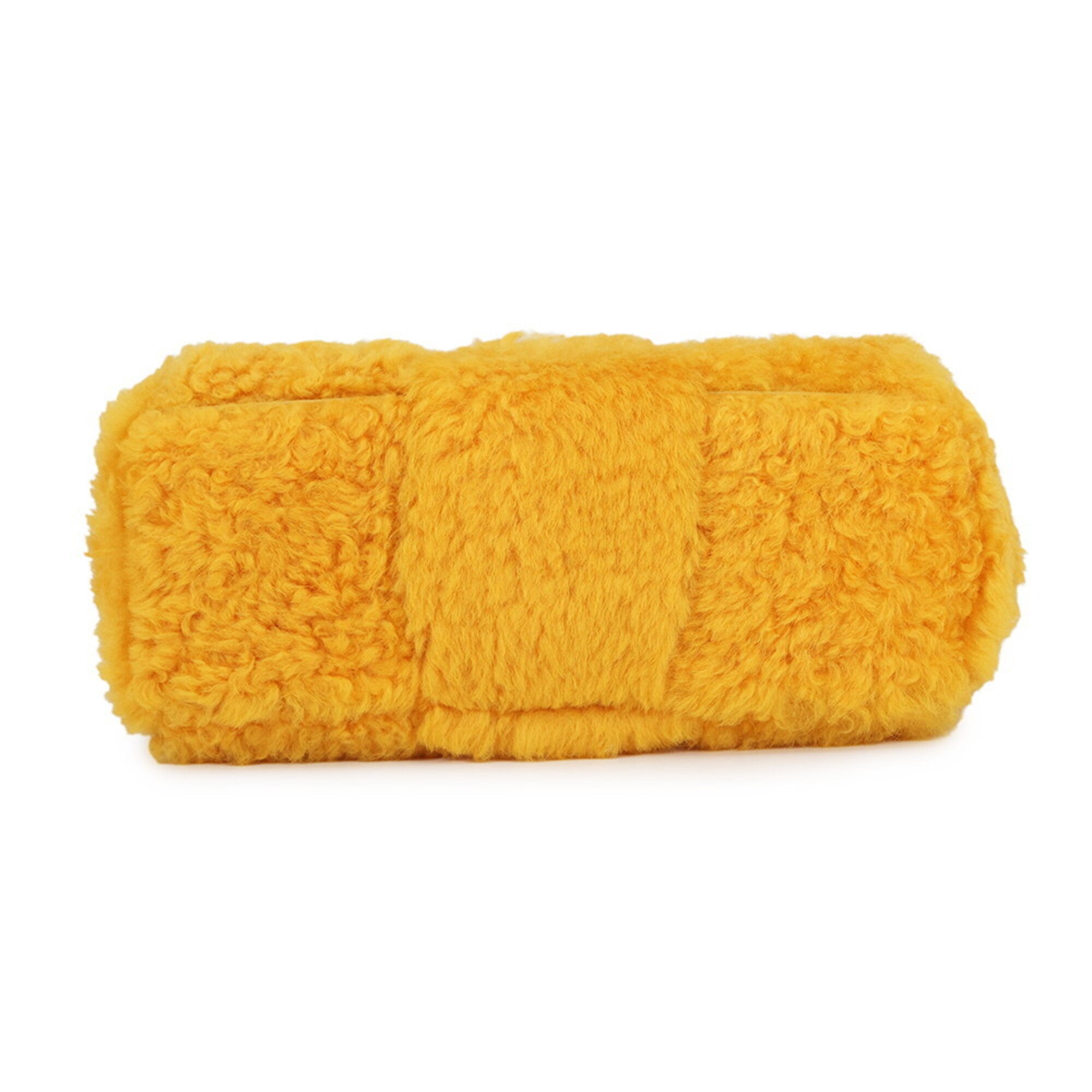 Bottega Veneta Yellow Leather Handbag Pouch (Pre-Owned)