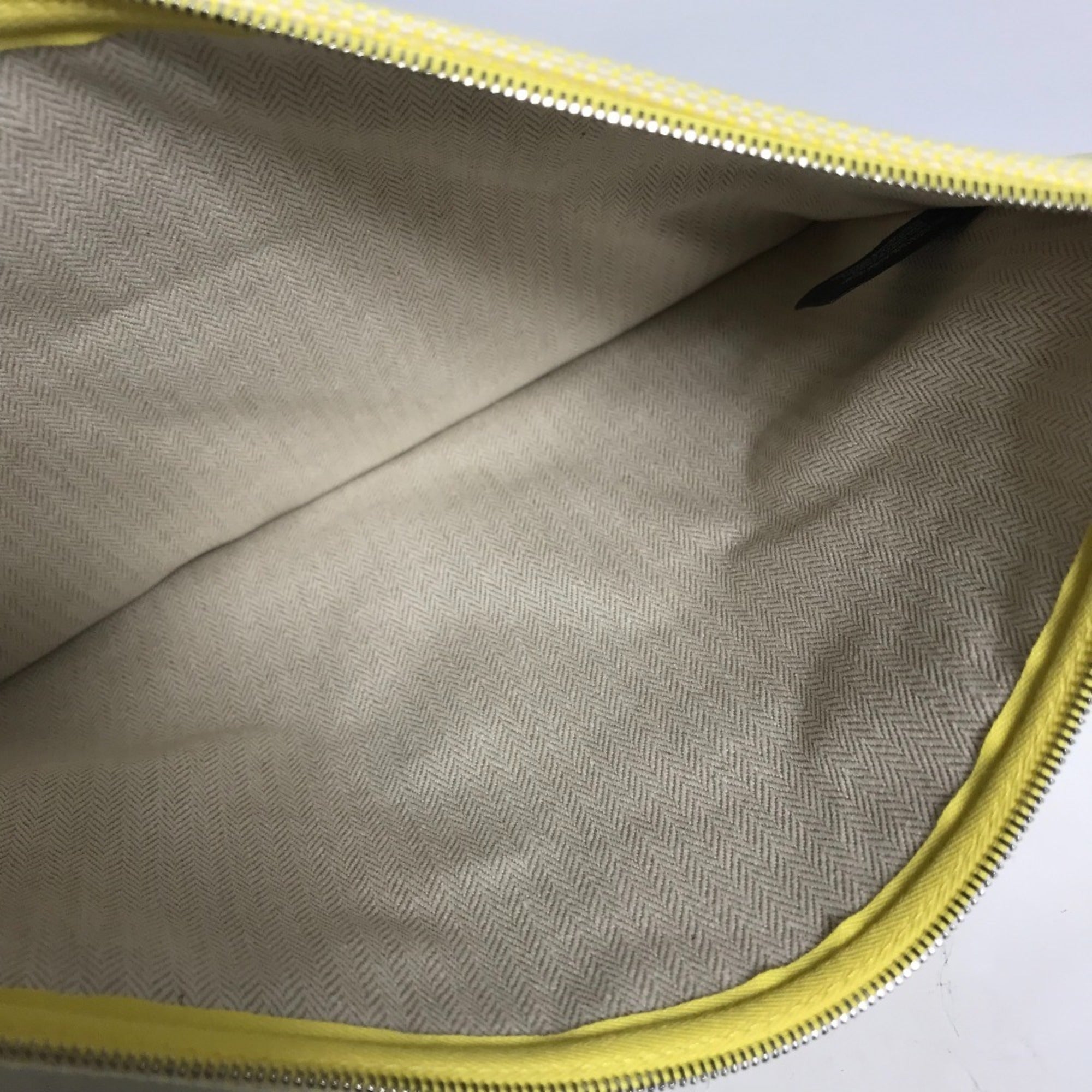 Hermes Yellow Toile H Clutch Bag Pouch (Pre-Owned)