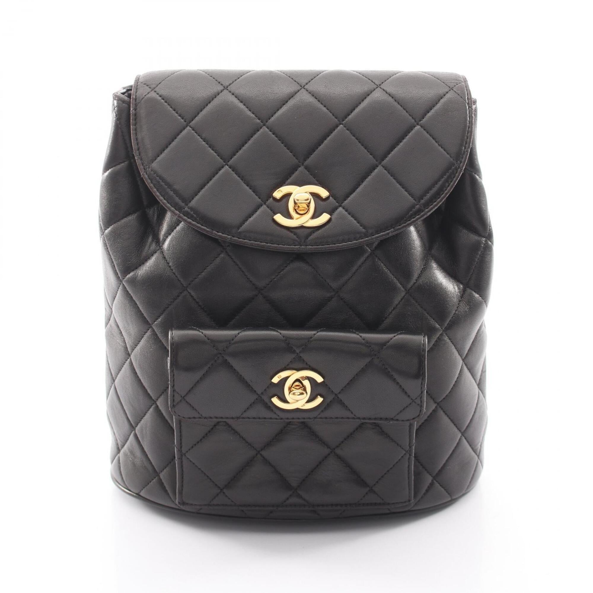 Chanel Black Leather Backpack (Pre-Owned)