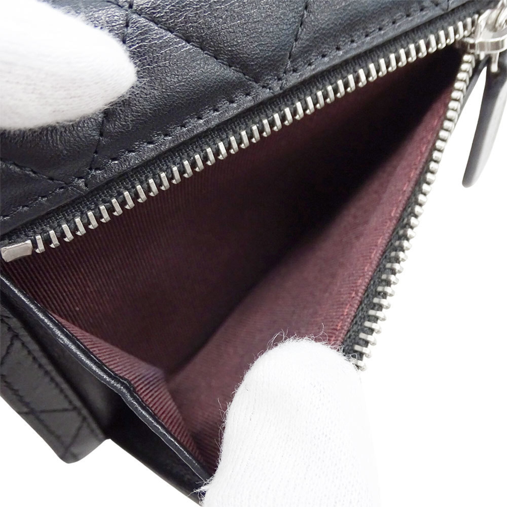 Chanel Black Wallet (Tri-Fold) (Pre-Owned)