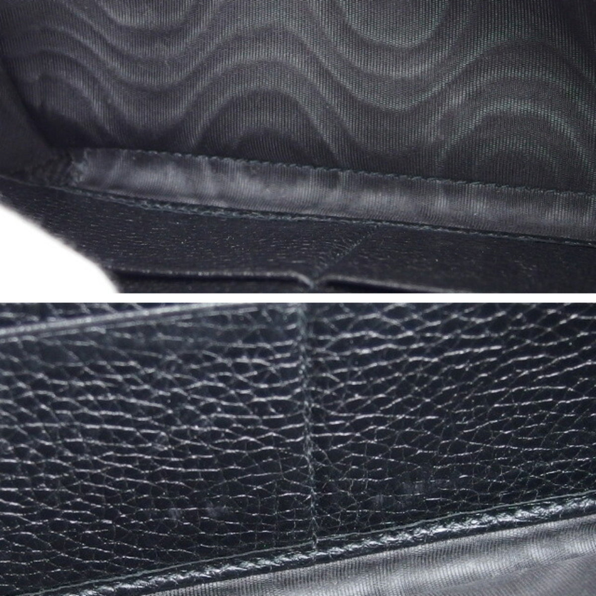 Gucci Black Leather Long Wallet (Bi-Fold) (Pre-Owned)