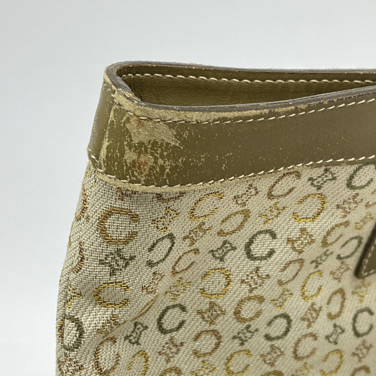 Celine Khaki Canvas Tote Bag (Pre-Owned)