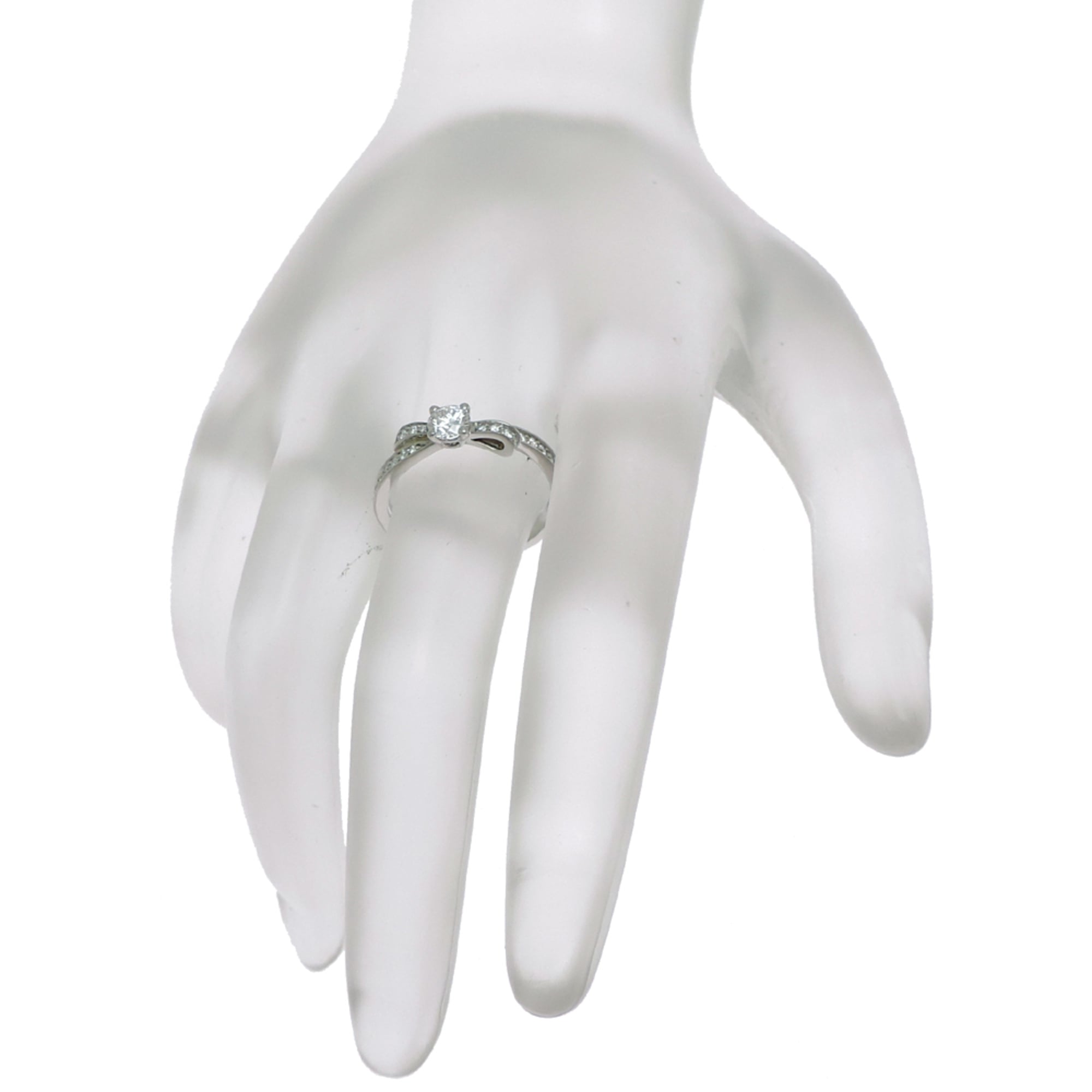 Chanel Platinum 950 Band Ring (Pre-Owned)