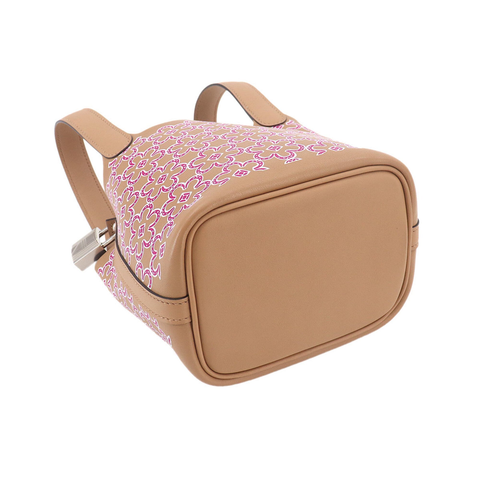 Hermes Beige Pink White Swift Leather Handbag (Pre-Owned)