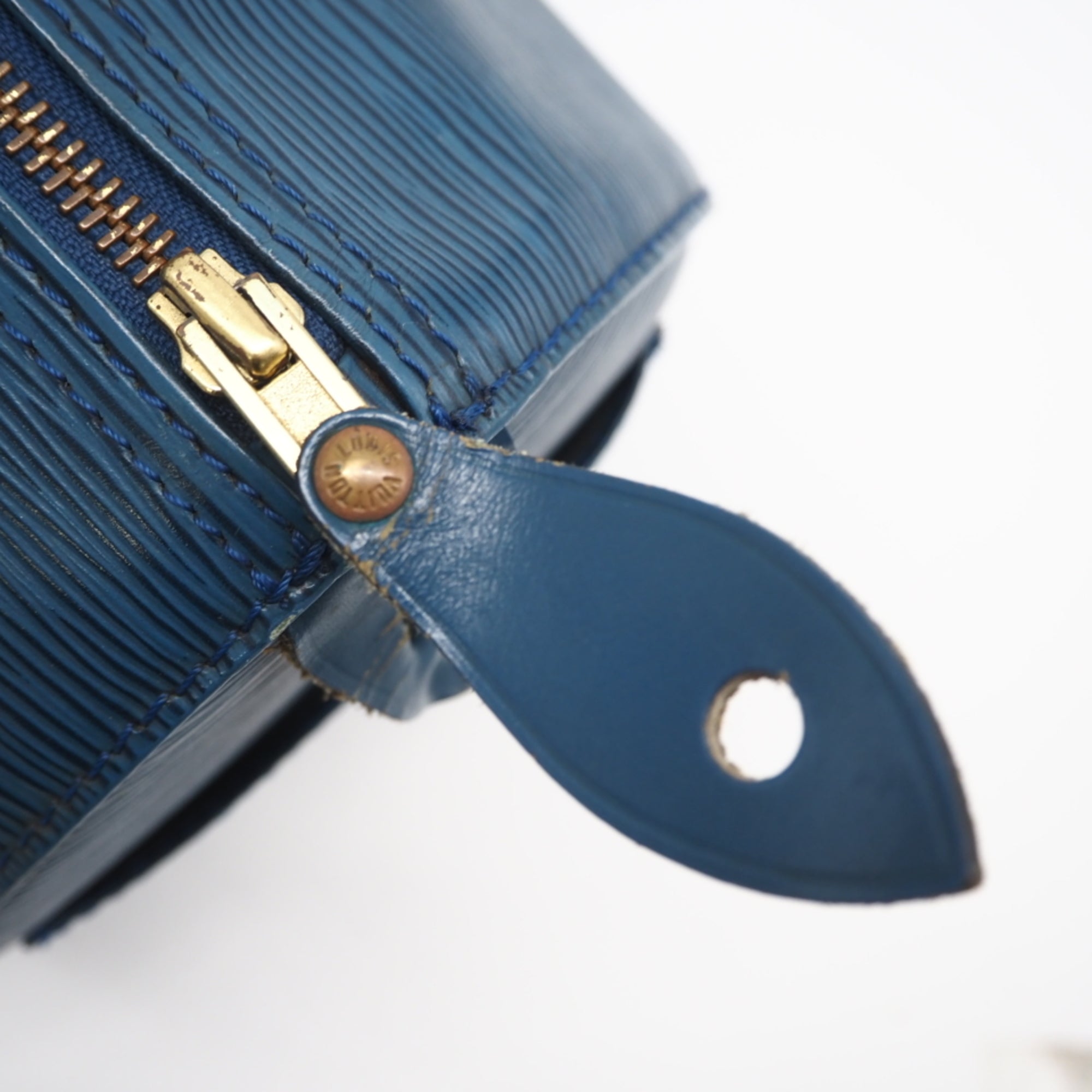 Louis Vuitton Toledo Blue Leather Handbag (Pre-Owned)