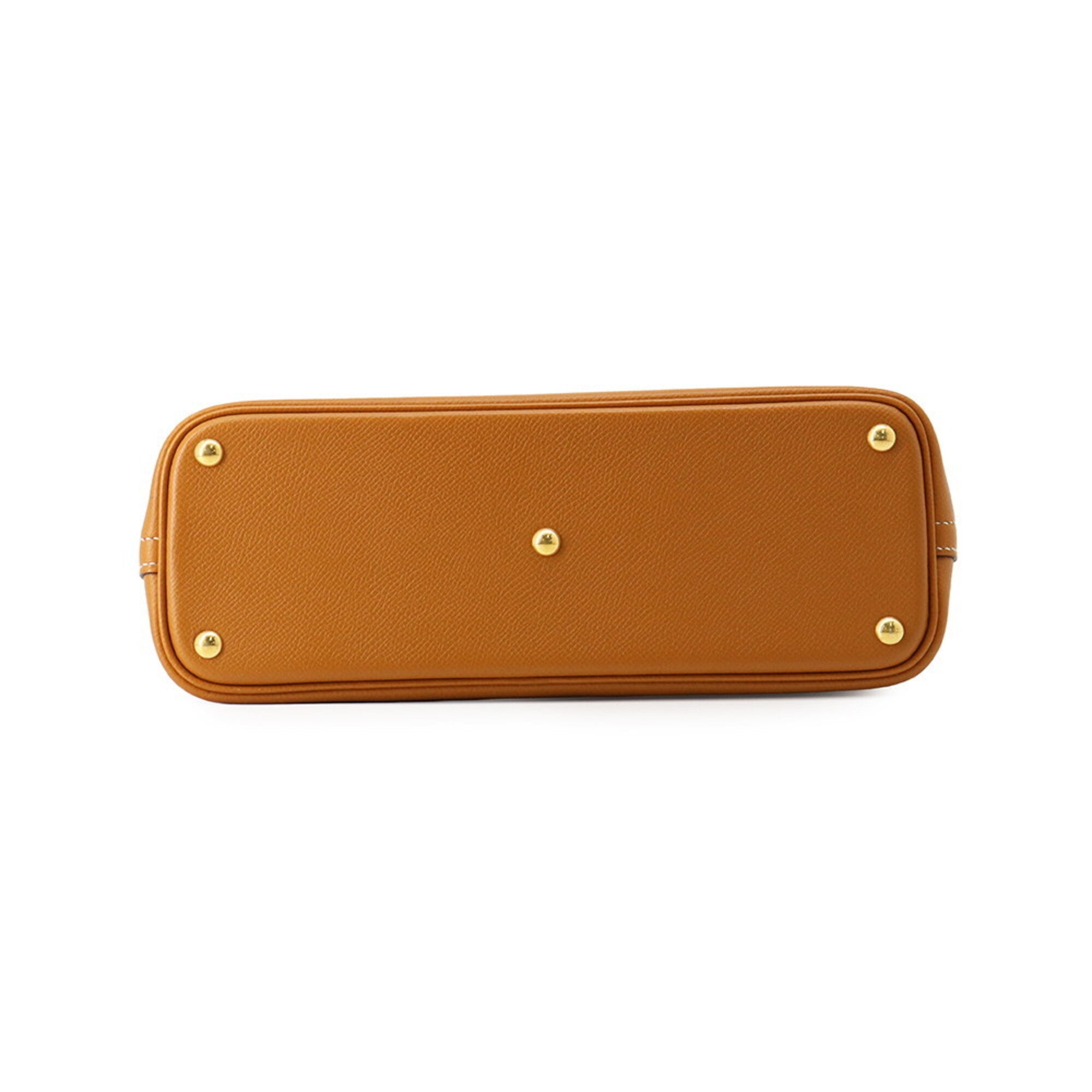 Hermes Gold Brown Epsom Leather Handbag Shoulder Bag (Pre-Owned)