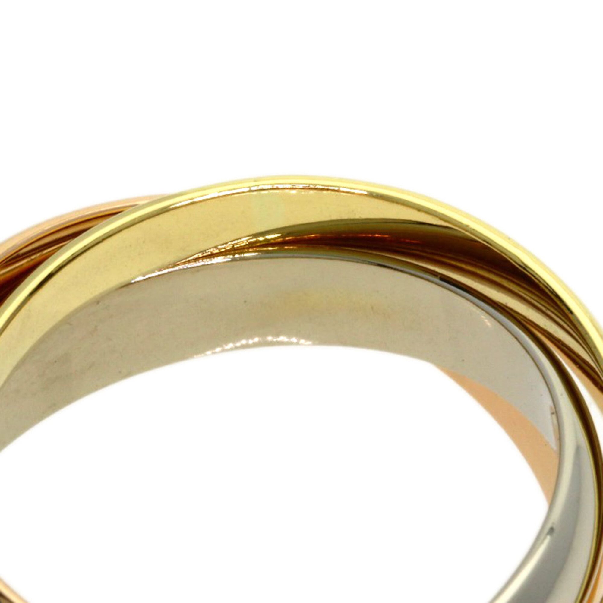 Cartier Yellow Gold (18K) White Gold (18K) Band Ring (Pre-Owned)