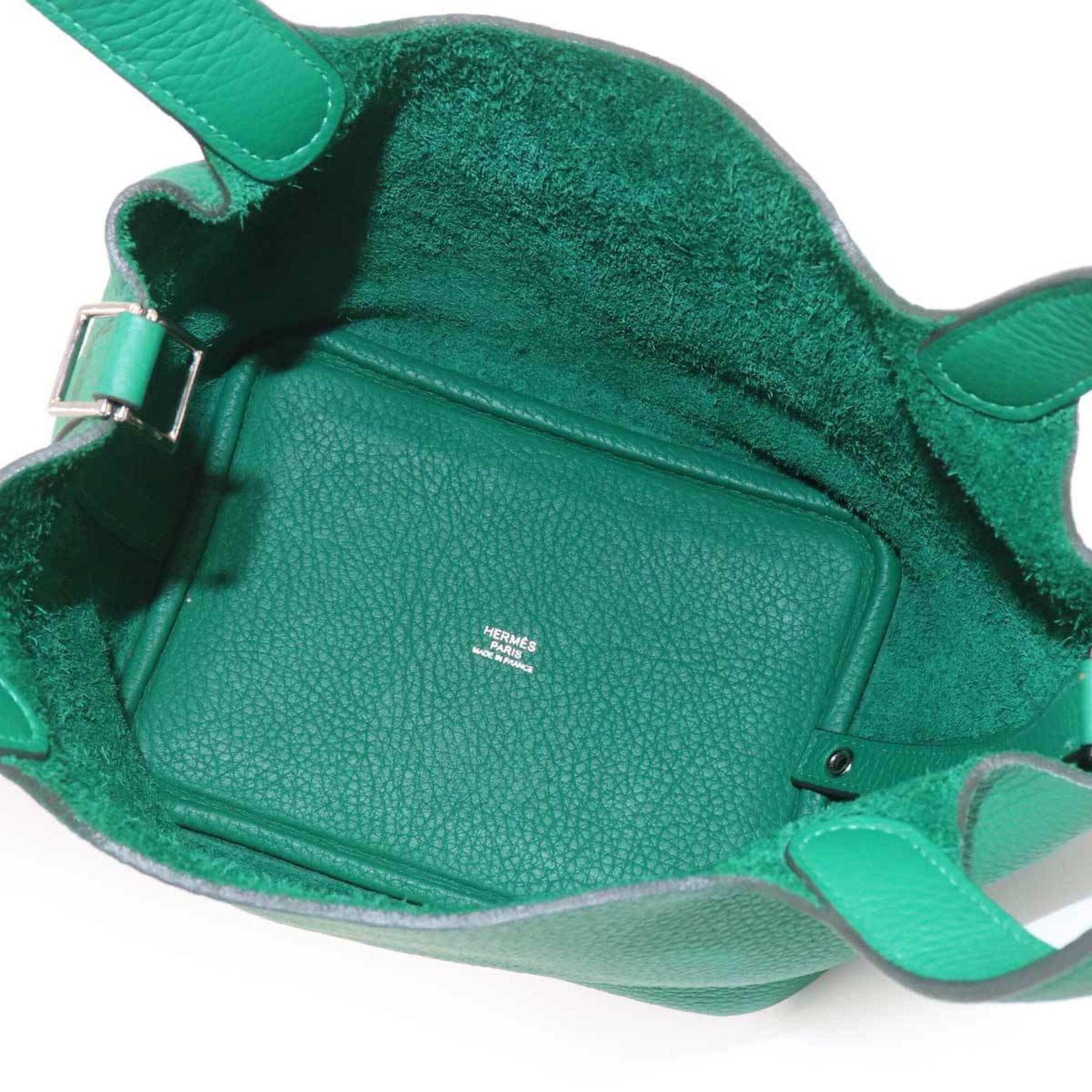 Piko Green Leather Handbag (Pre-Owned)