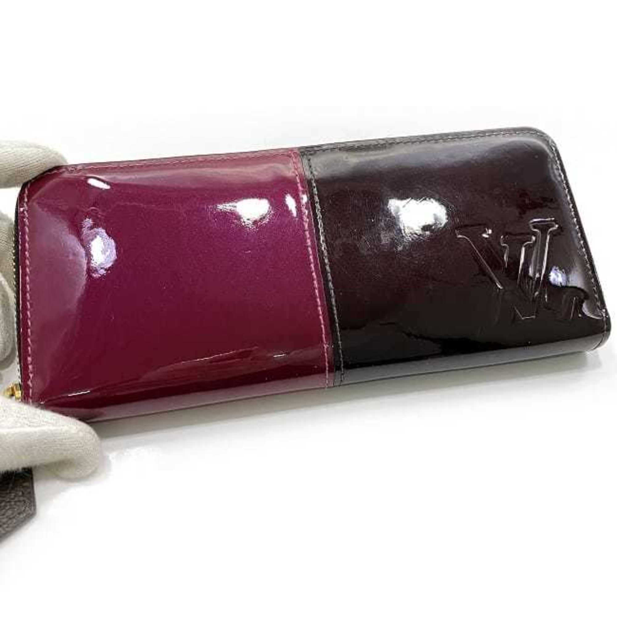 Louis Vuitton Amarante Bordeaux Brown Patent Leather Monogram Canvas Coin Purse/Coin Case (Pre-Owned)