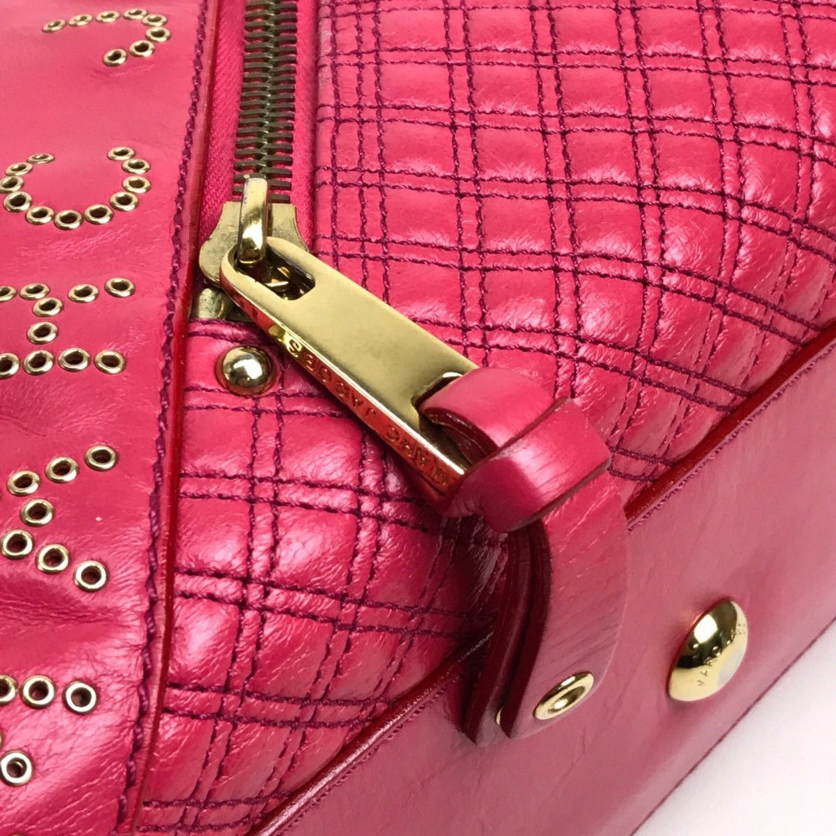 Marc Jacobs Pink Leather Handbag Tote Bag (Pre-Owned)