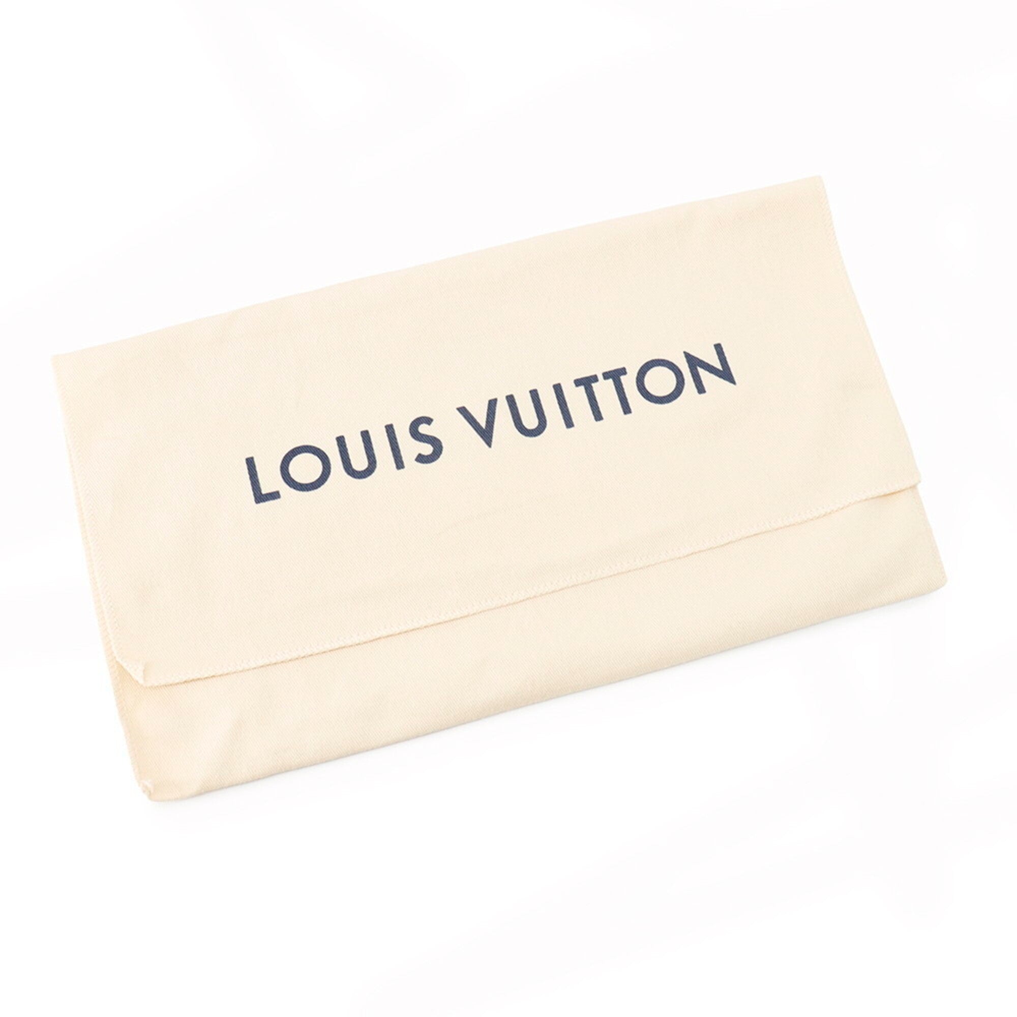 Louis Vuitton Monogram Macassar Black Noir Long Wallet (Bi-Fold) (Pre-Owned)