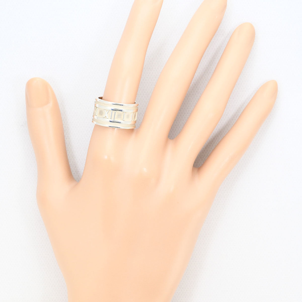 Tiffany Atlas Silver 925 Band Ring (Pre-Owned)