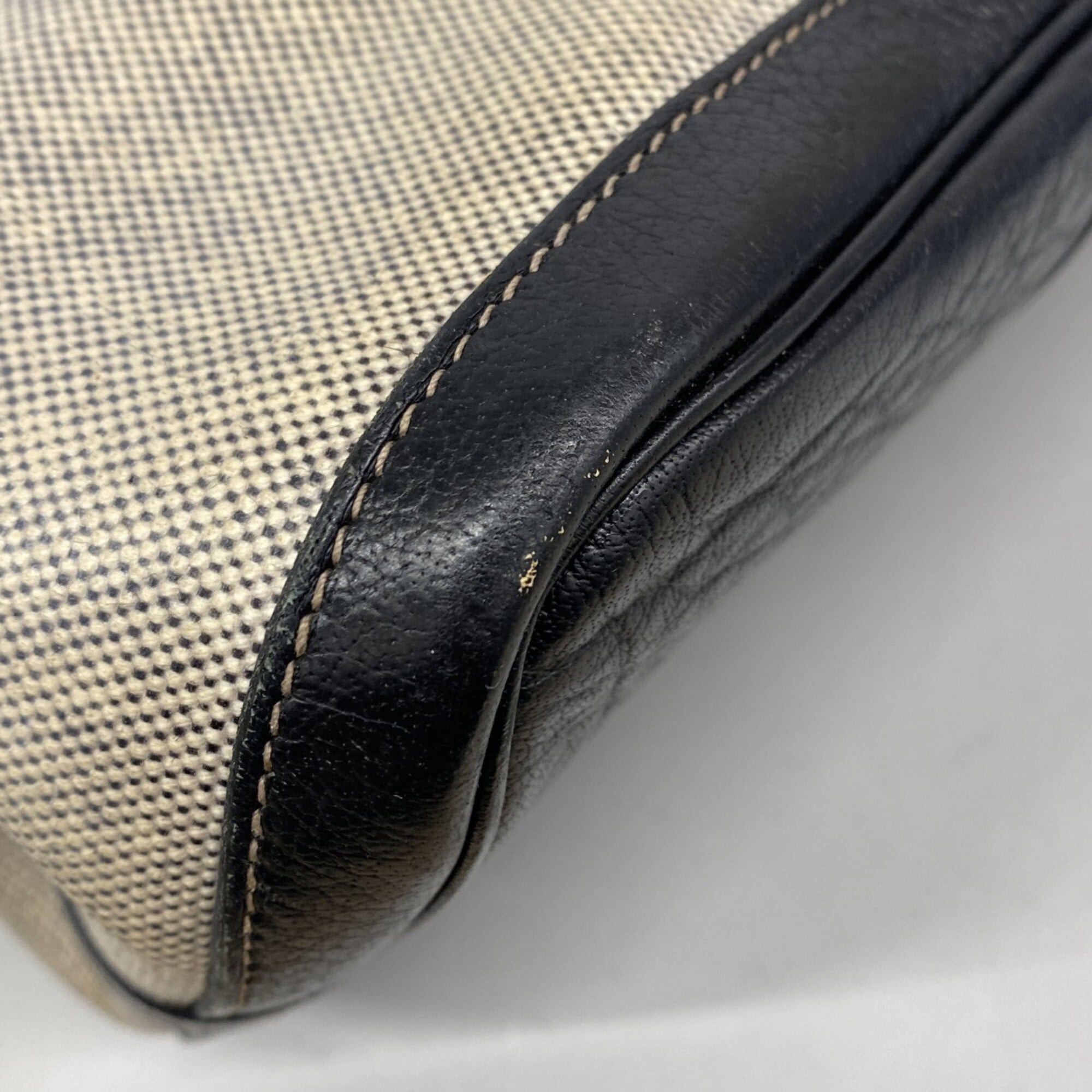 Hermes Black Toile H Tote Bag (Pre-Owned)