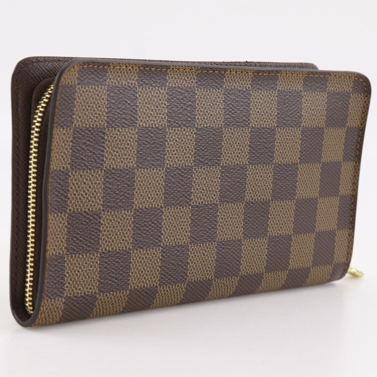 Louis Vuitton Brown Damier Canvas Long Wallet (Bi-Fold) (Pre-Owned)