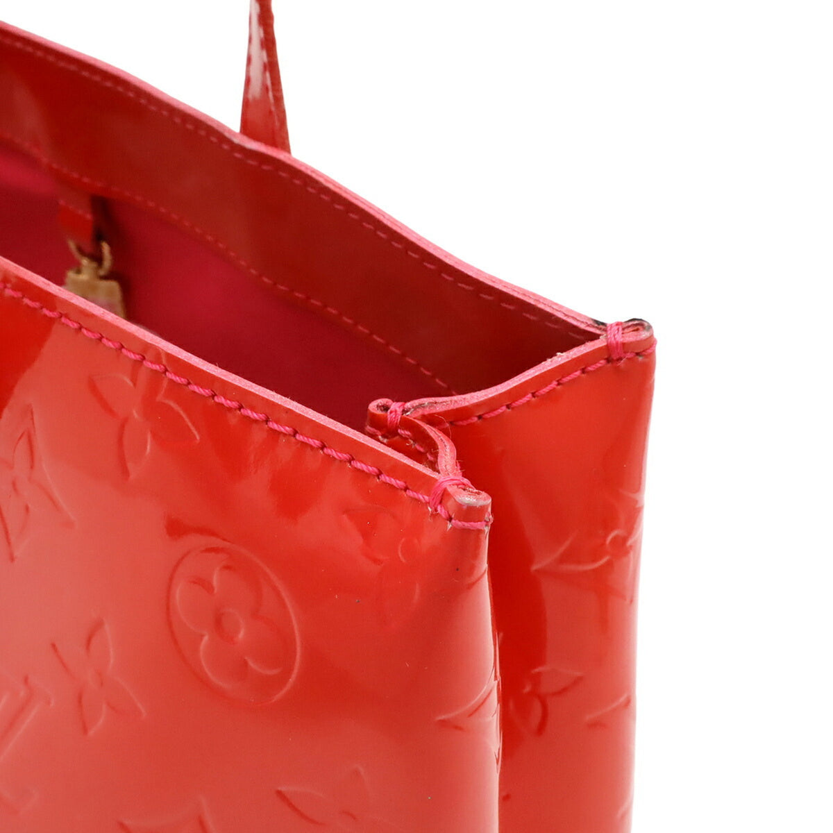 Louis Vuitton Rose Pop Monogram Vernis Handbag Tote Bag (Pre-Owned)
