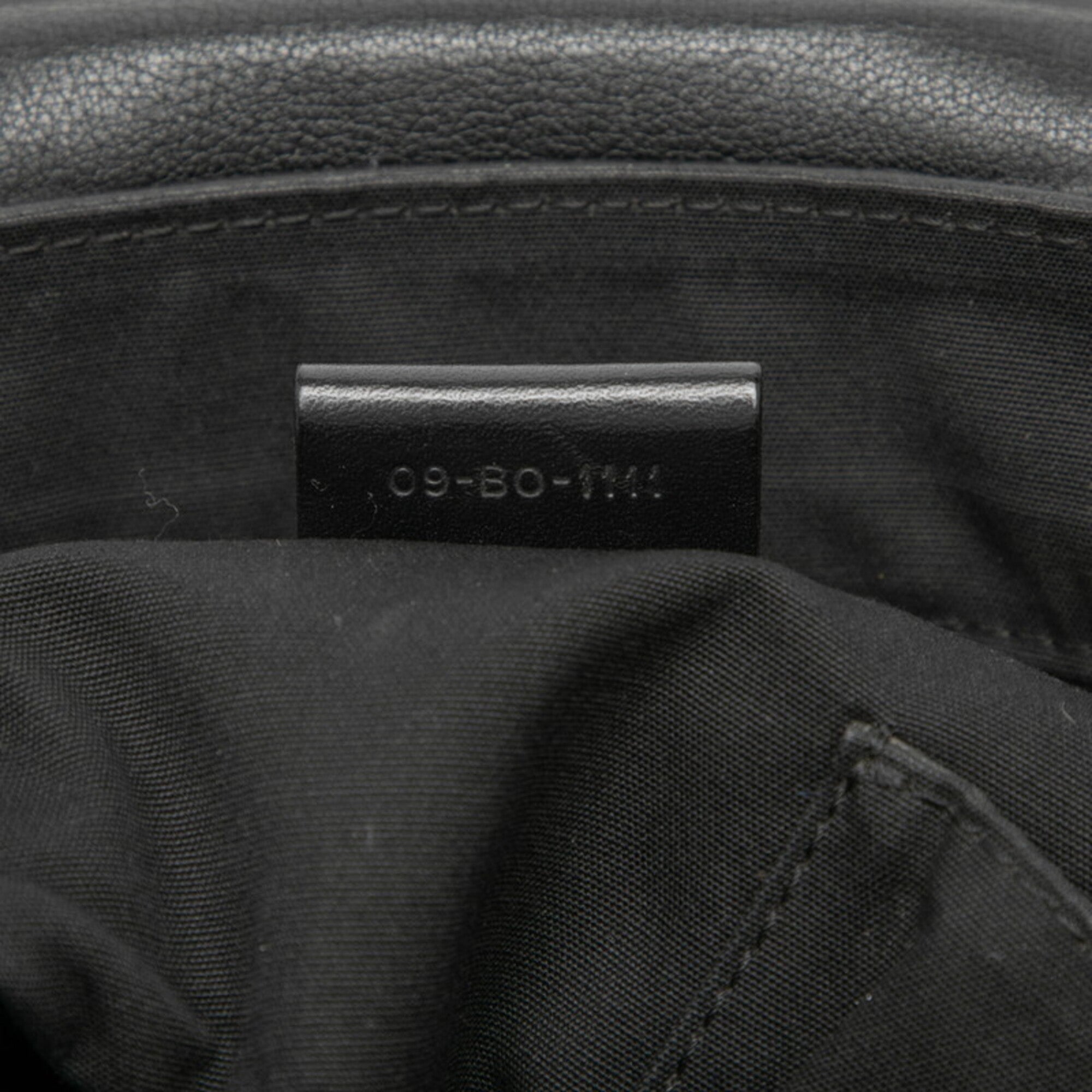 Dior Homme Black Leather Messenger Bag Shoulder Bag (Pre-Owned)