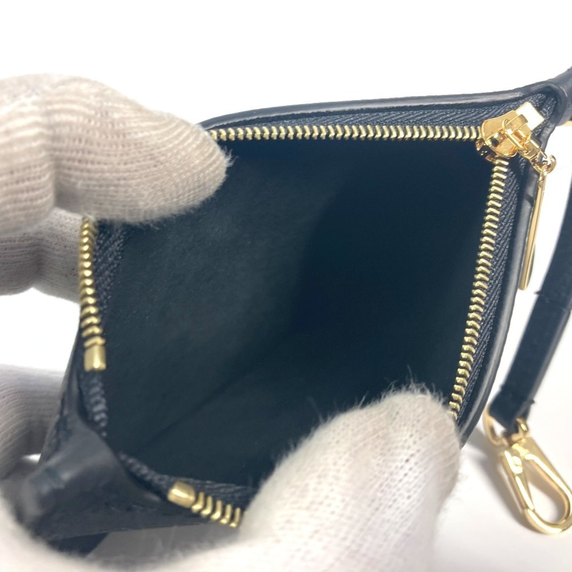 Louis Vuitton Black Blossom Gold Monogram Mahina Leather Leather Handbag Shoulder Bag Tote Bag (Pre-Owned)