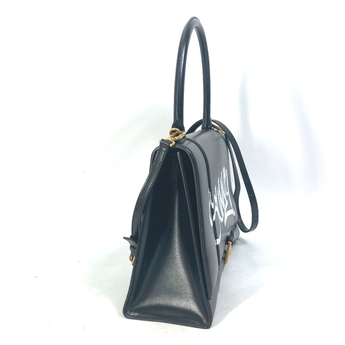 Balenciaga Black Leather Handbag (Pre-Owned)