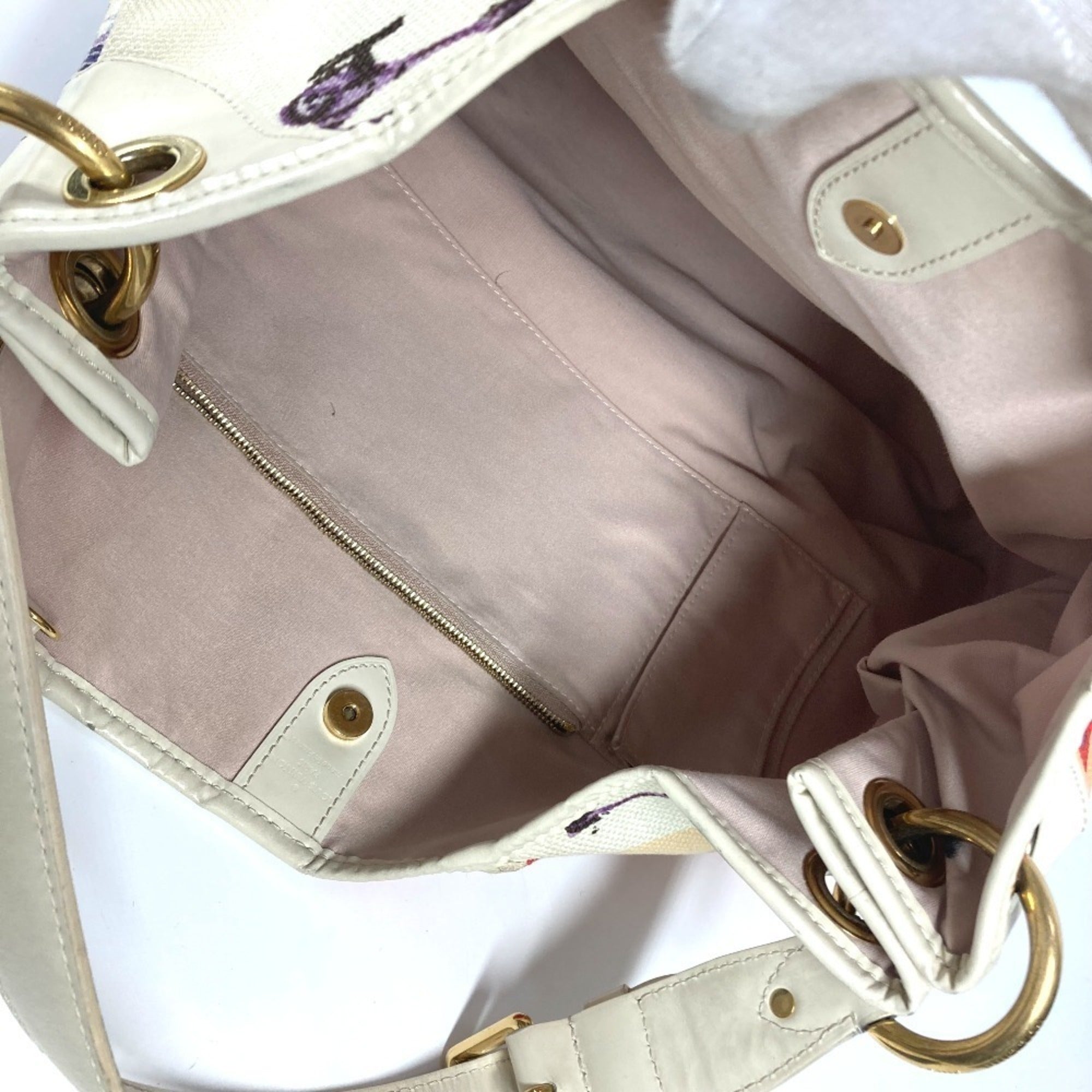 Louis Vuitton Multi-Color Leather Canvas Shoulder Bag (Pre-Owned)
