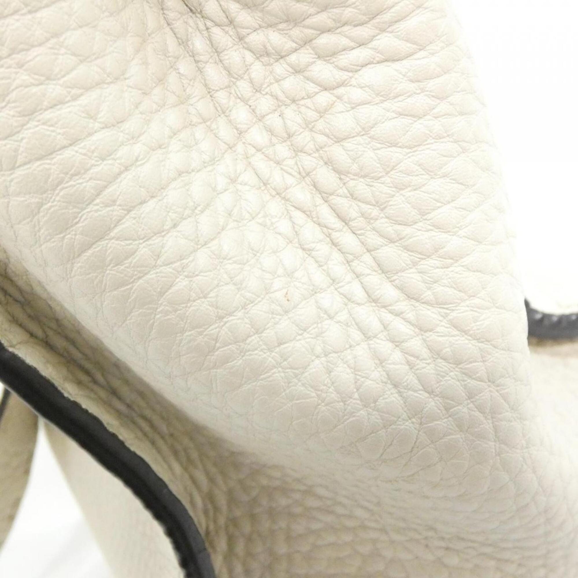 Fendi Selleria Silver Leather Handbag (Pre-Owned)