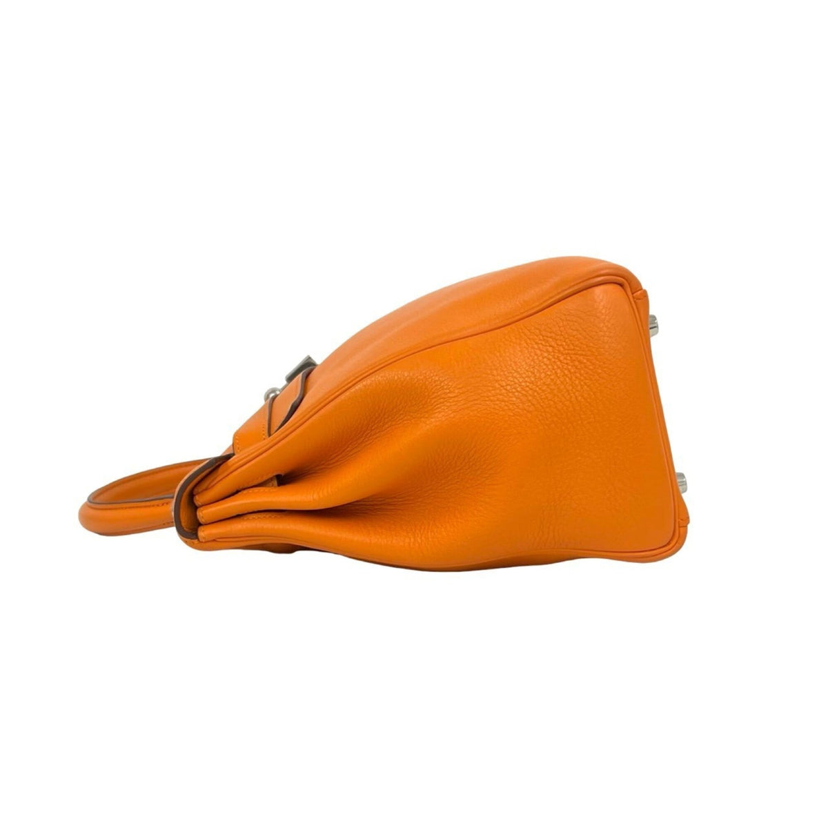 Hermes Orange Chevre Leather Handbag Shoulder Bag (Pre-Owned)