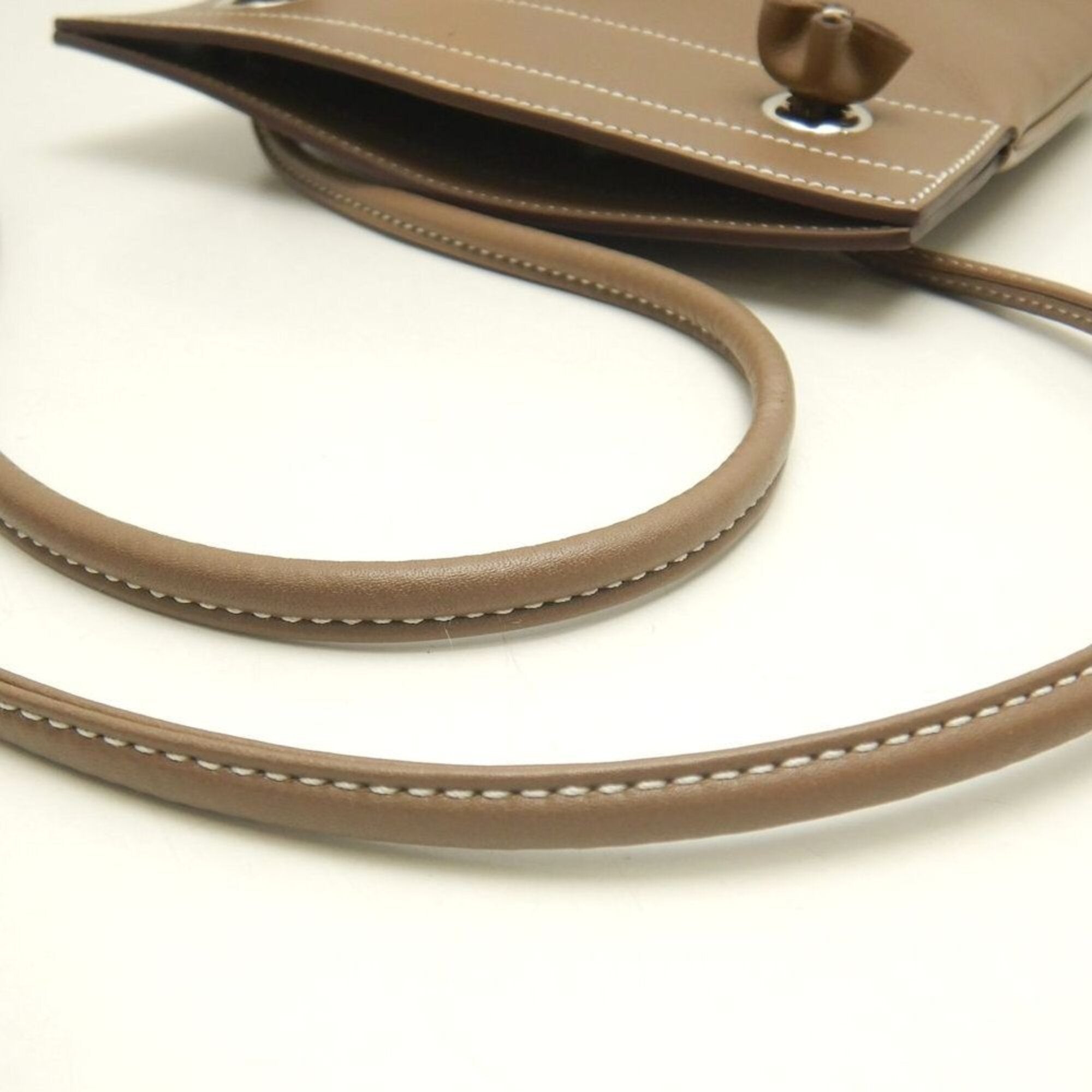 Hermes Etoupe Gray Swift Leather Shoulder Bag (Pre-Owned)