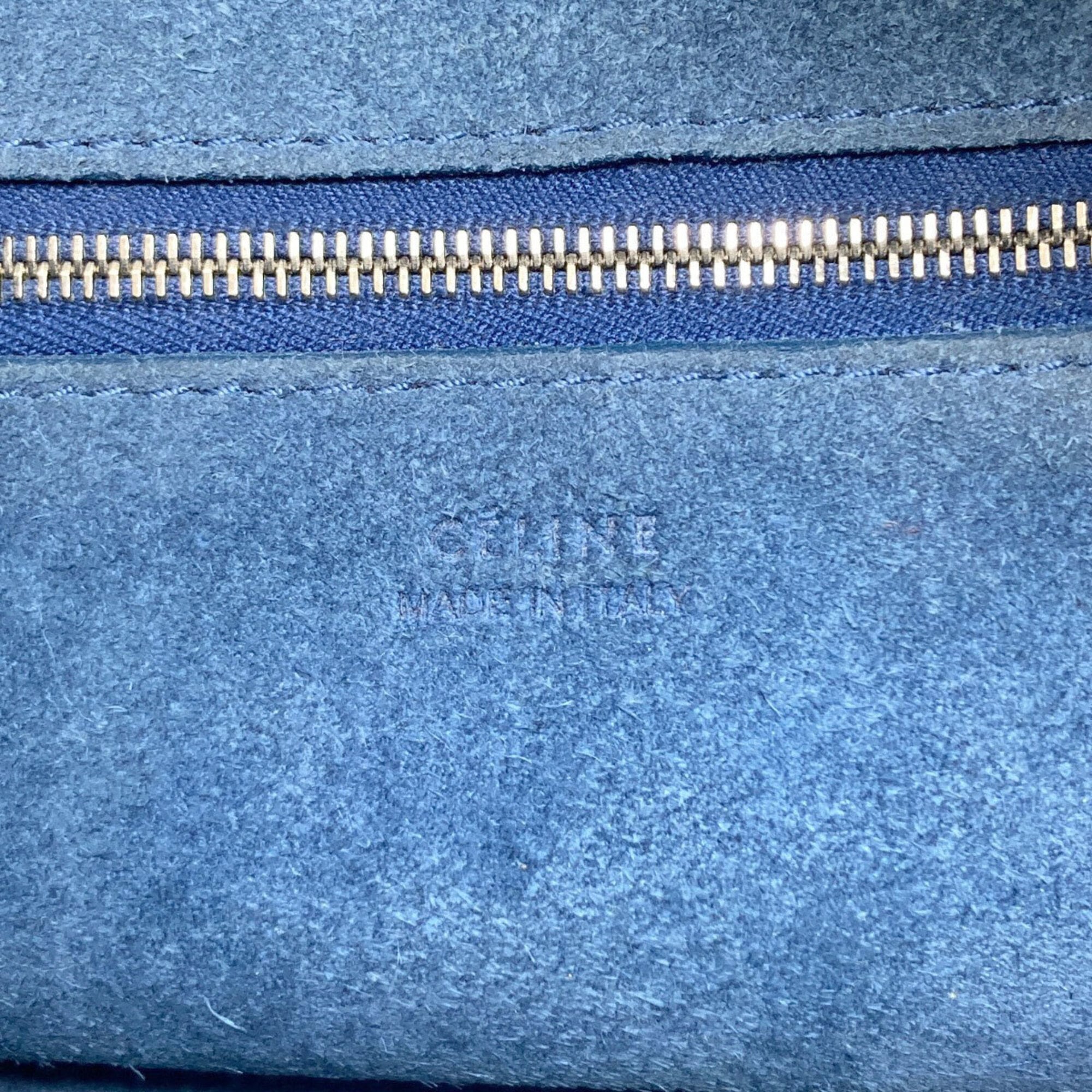 Celine Blue Leather Shoulder Bag (Pre-Owned)
