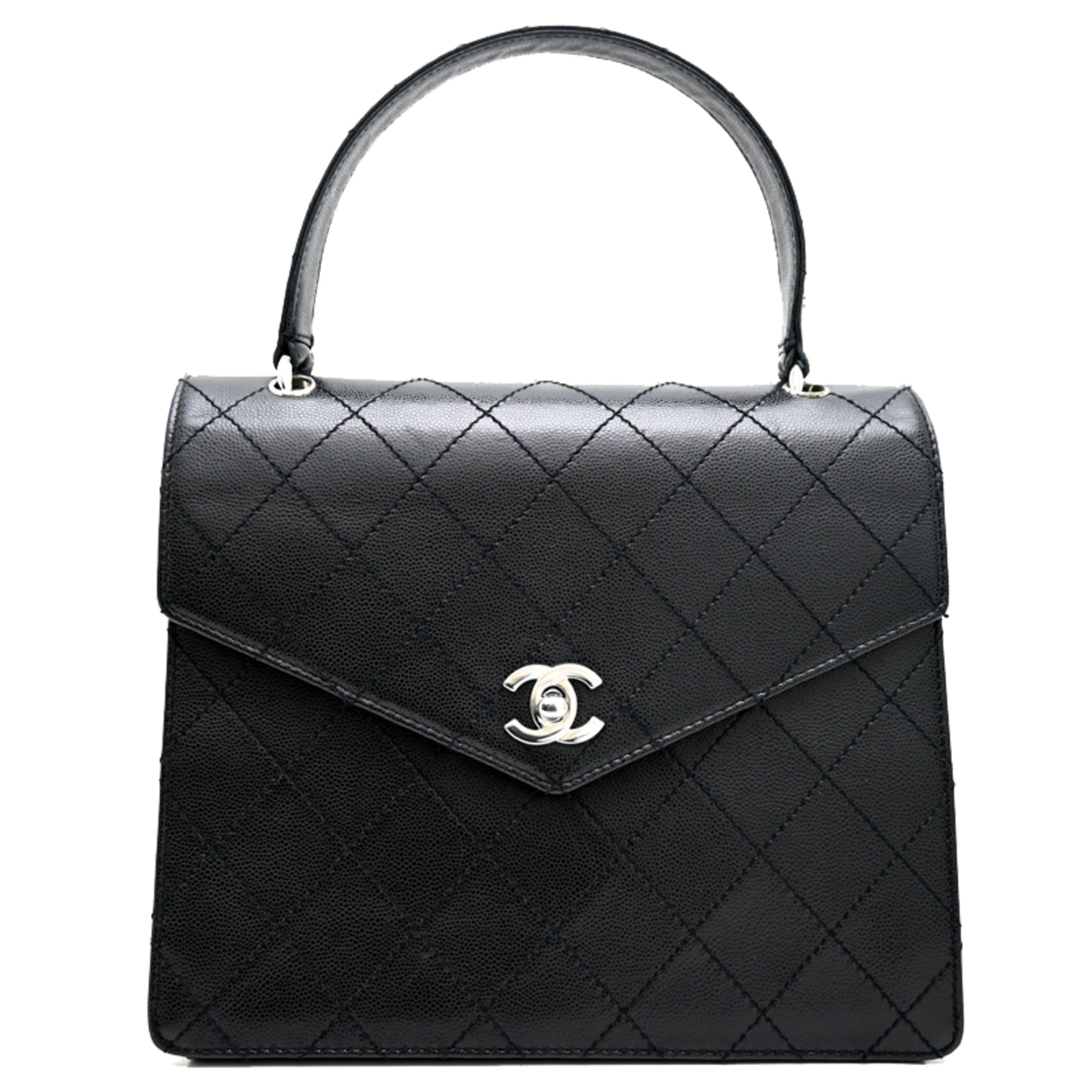 Chanel Grained Calfskin Handbag (Pre-Owned)