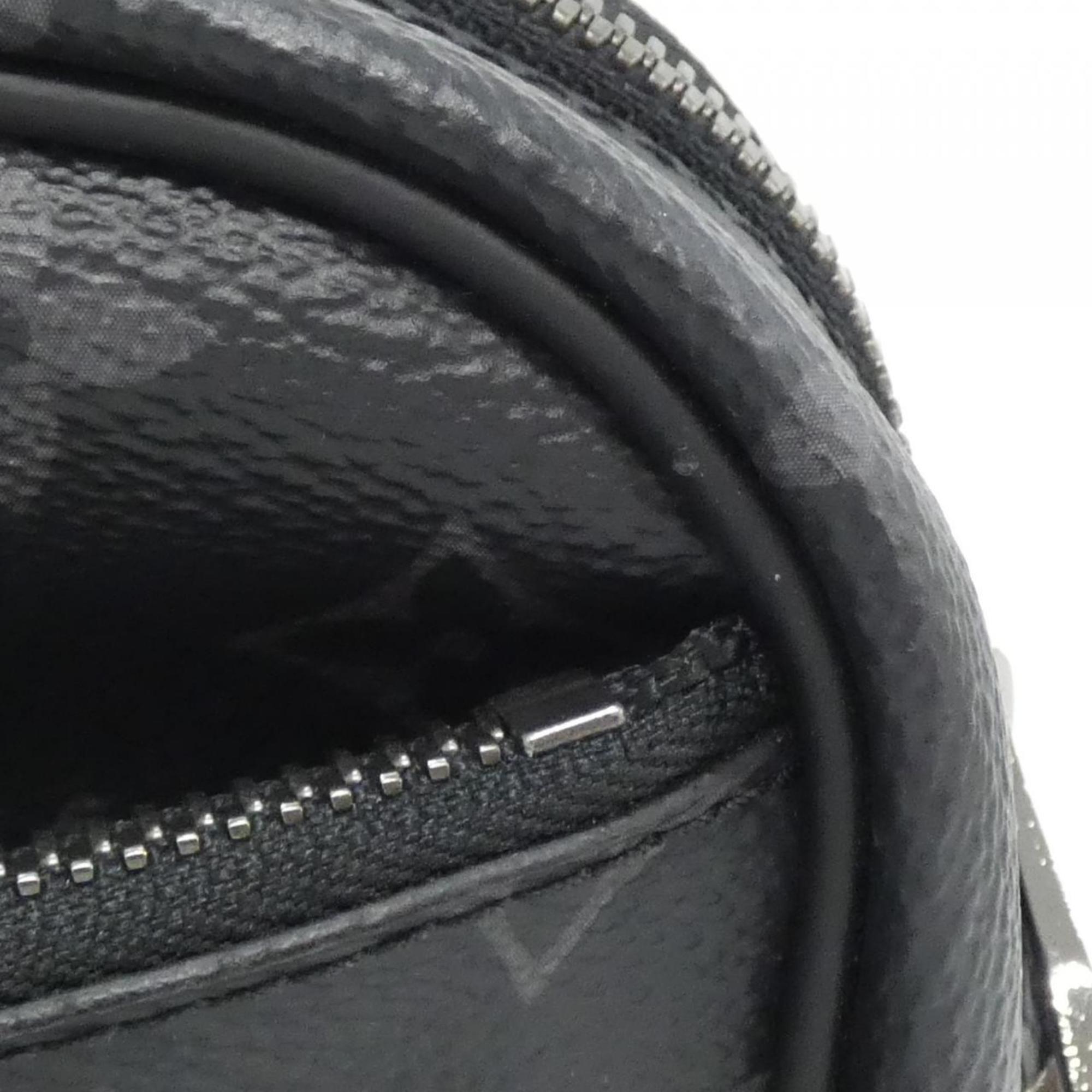 Louis Vuitton Black Coated Canvas Shoulder Bag (Pre-Owned)