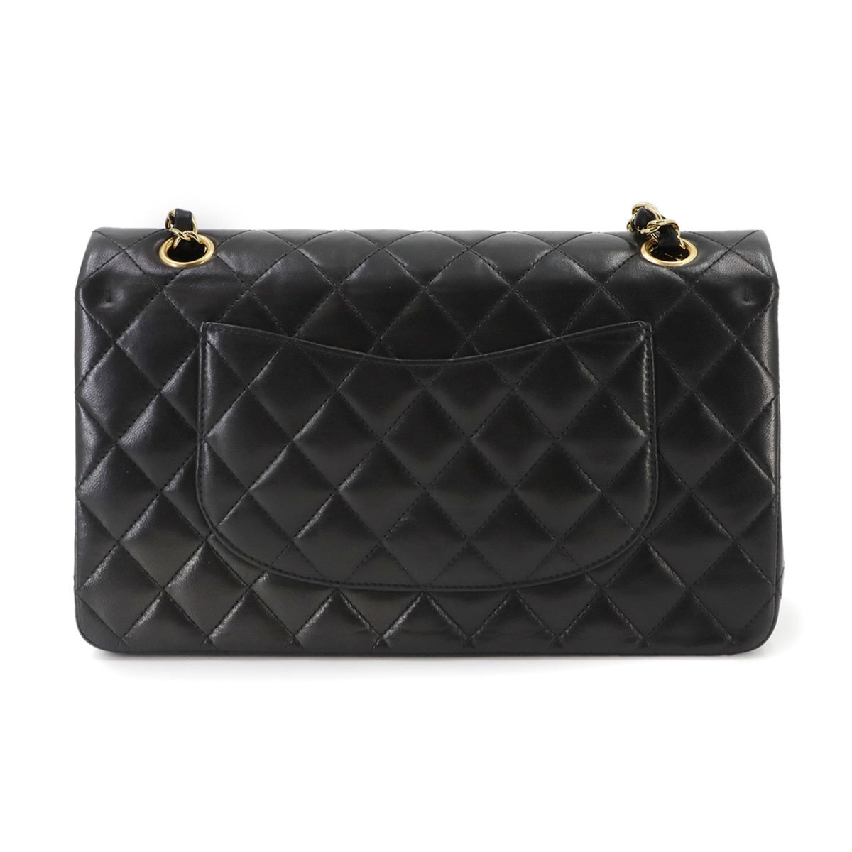 Chanel Black Leather Handbag Shoulder Bag (Pre-Owned)