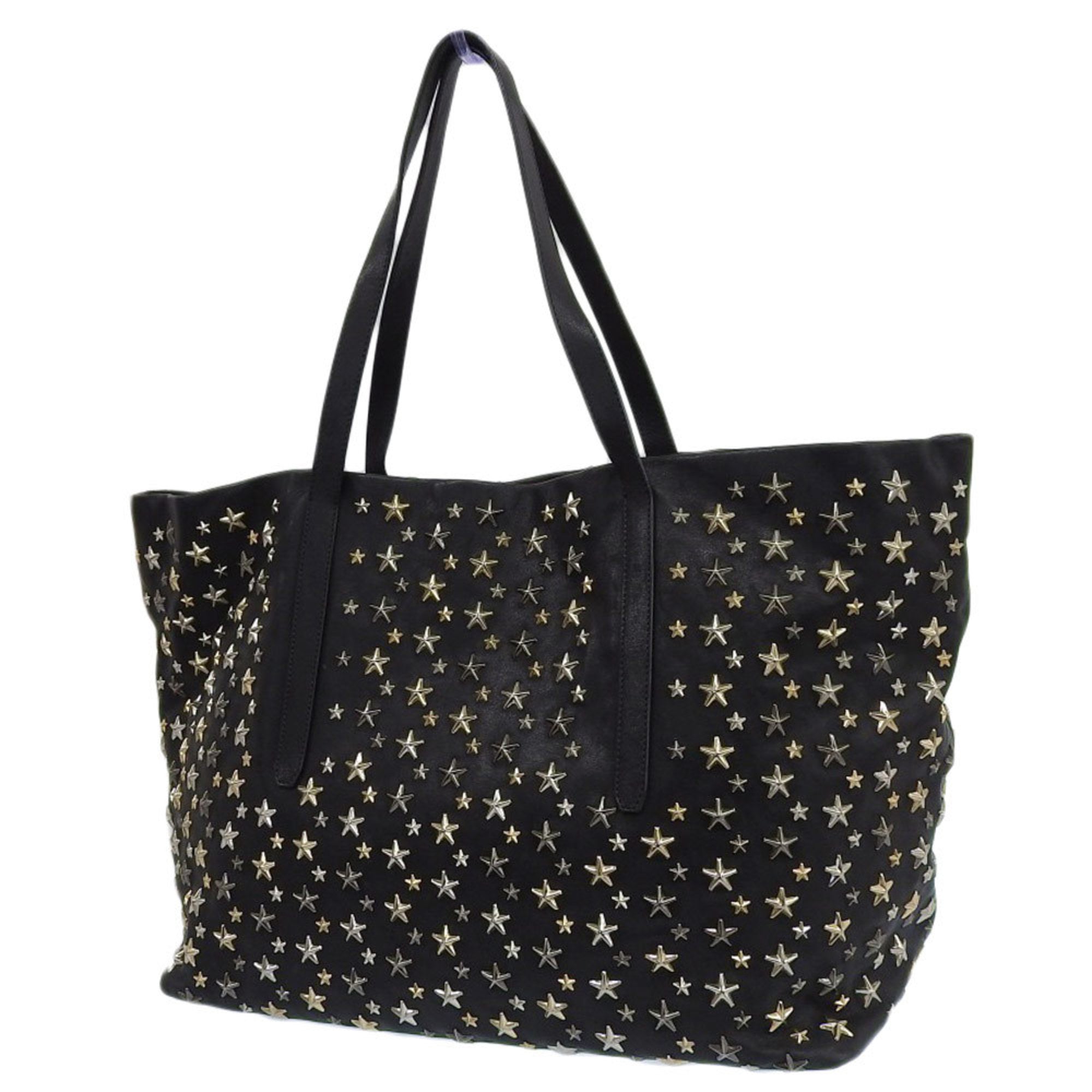 Jimmy Choo Black Leather Tote Bag (Pre-Owned)