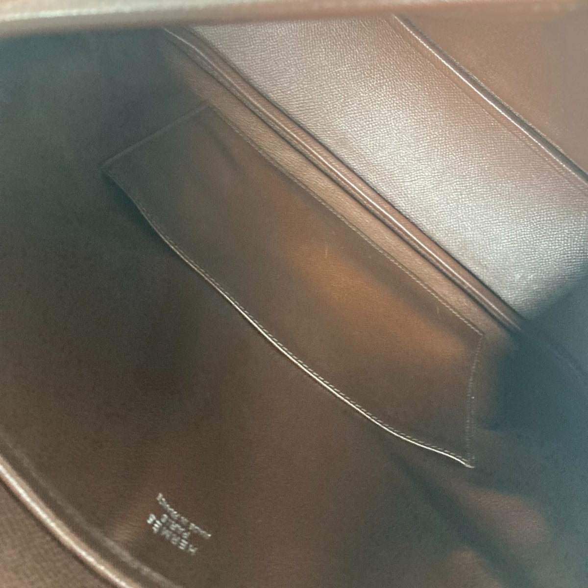 Hermes Brown Leather Shoulder Bag (Pre-Owned)