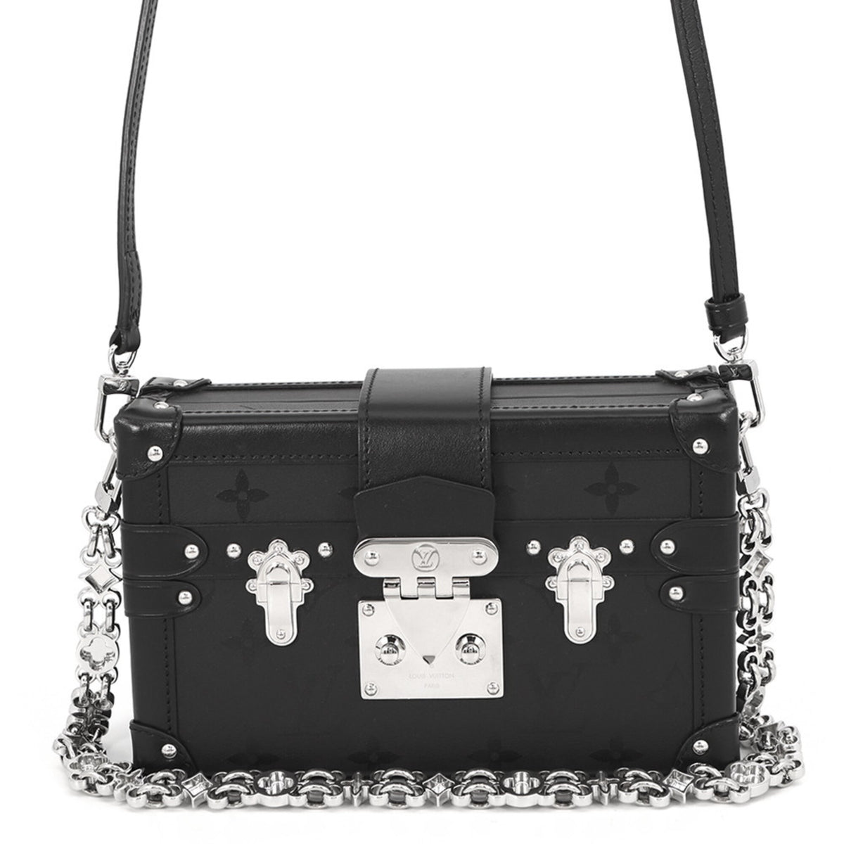 Louis Vuitton Monogram Noir Monogram Clutch Bag Handbag Shoulder Bag (Pre-Owned)