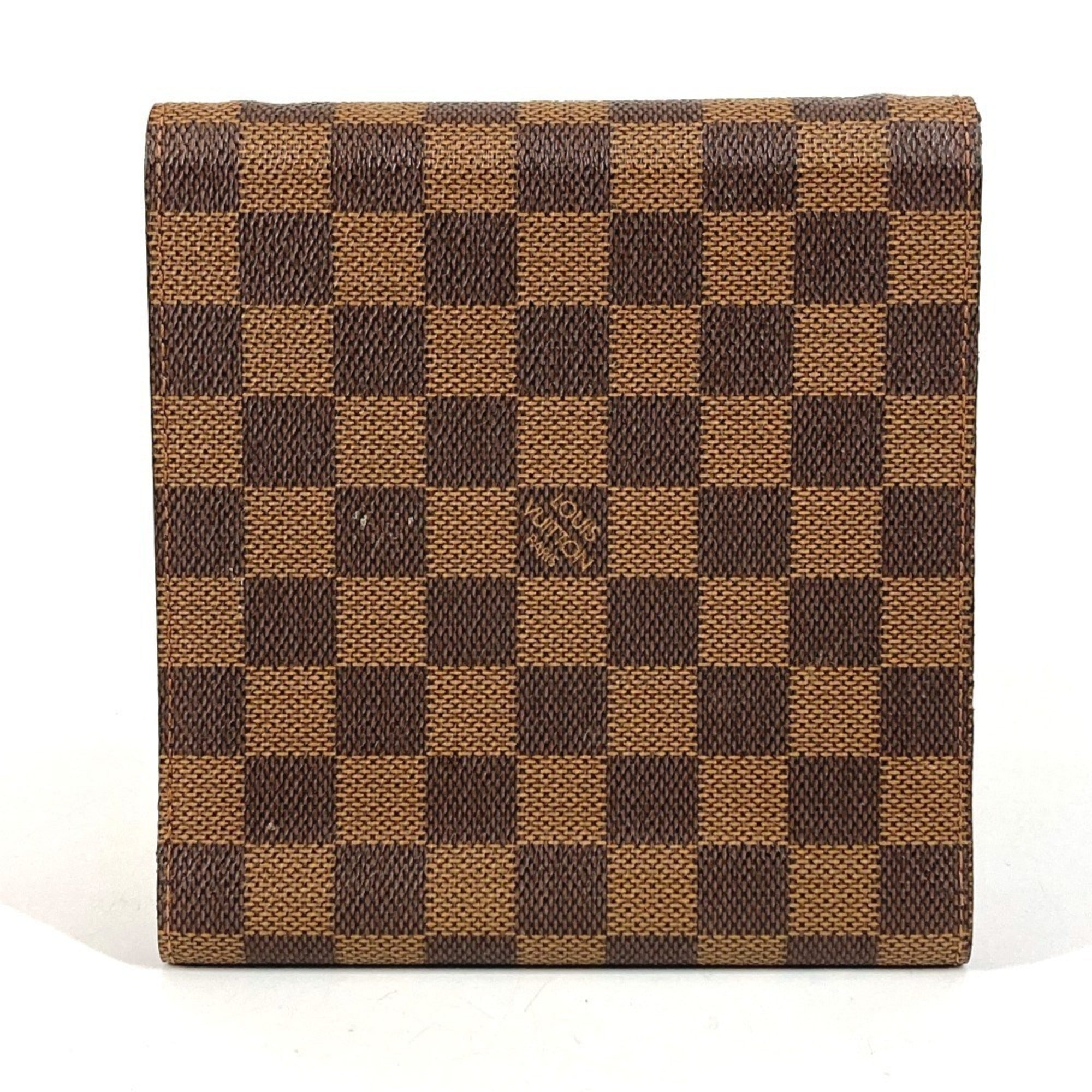 Louis Vuitton Brown Damier Canvas Ebene Damier Canvas Handbag Pouch (Pre-Owned)