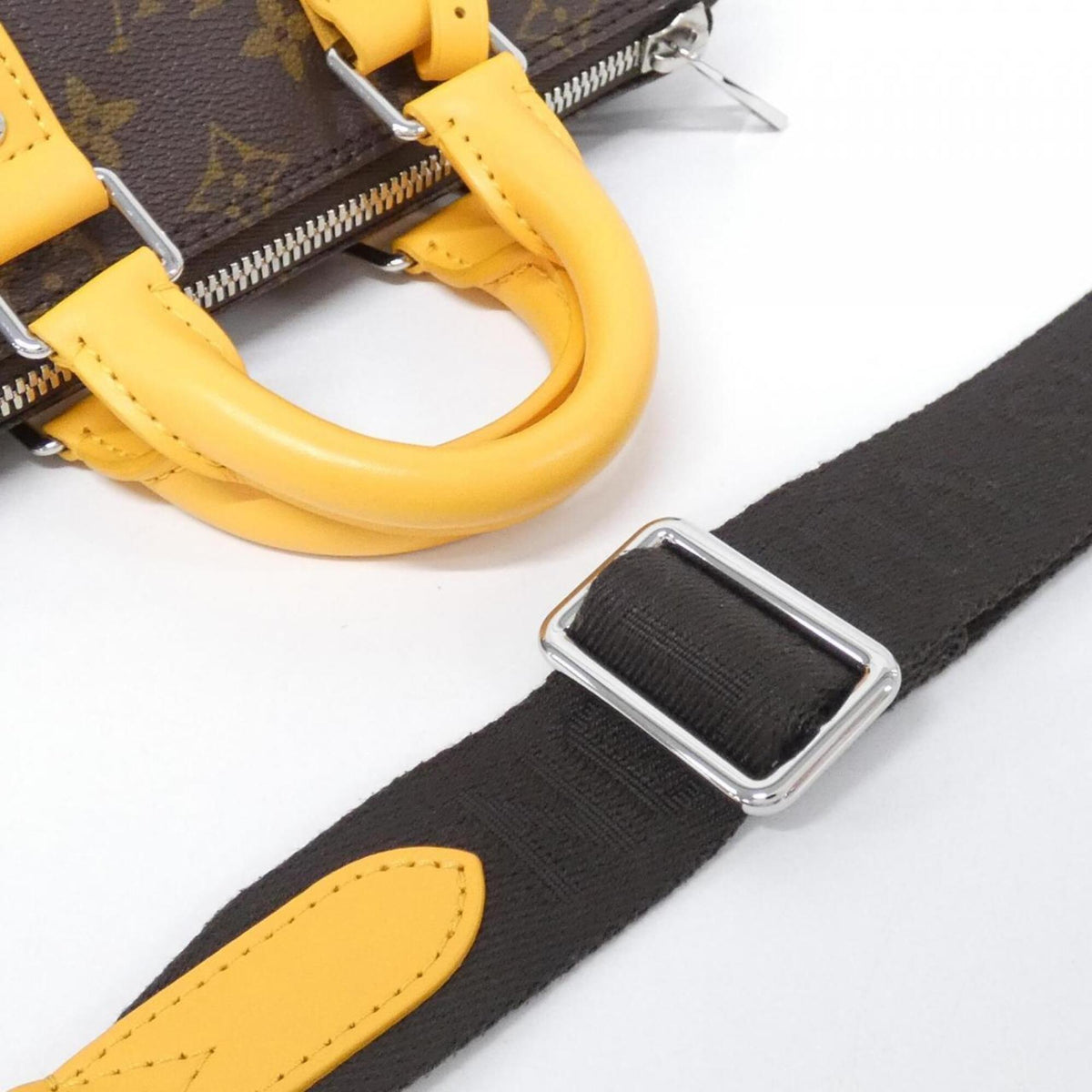 Louis Vuitton Marron Saffron Yellow Coated Canvas Boston Bag (Pre-Owned)