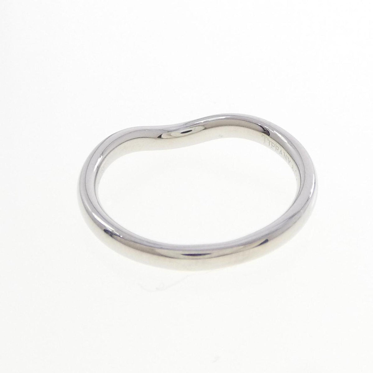 Tiffany Platinum Platinum 950 Band Ring (Pre-Owned)