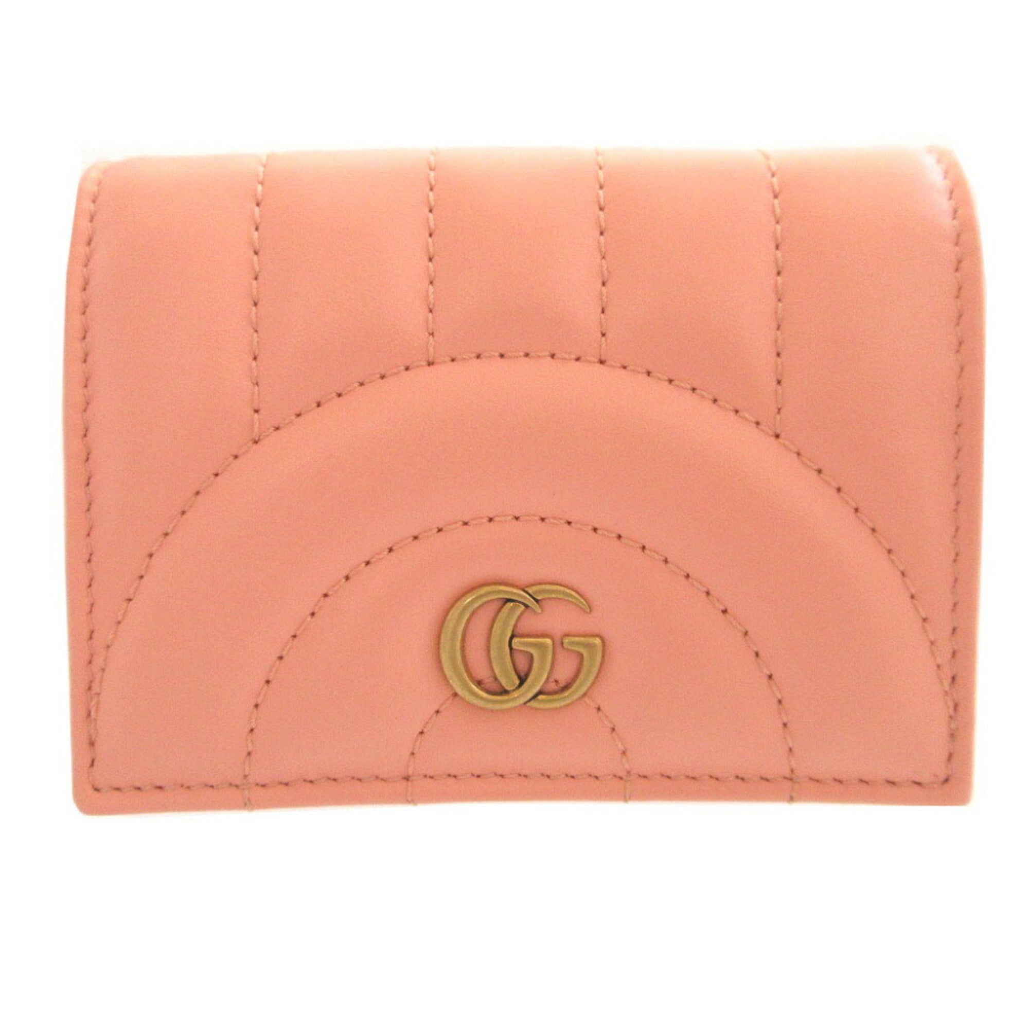 Gucci Pink Leather Wallet (Bi-Fold) (Pre-Owned)