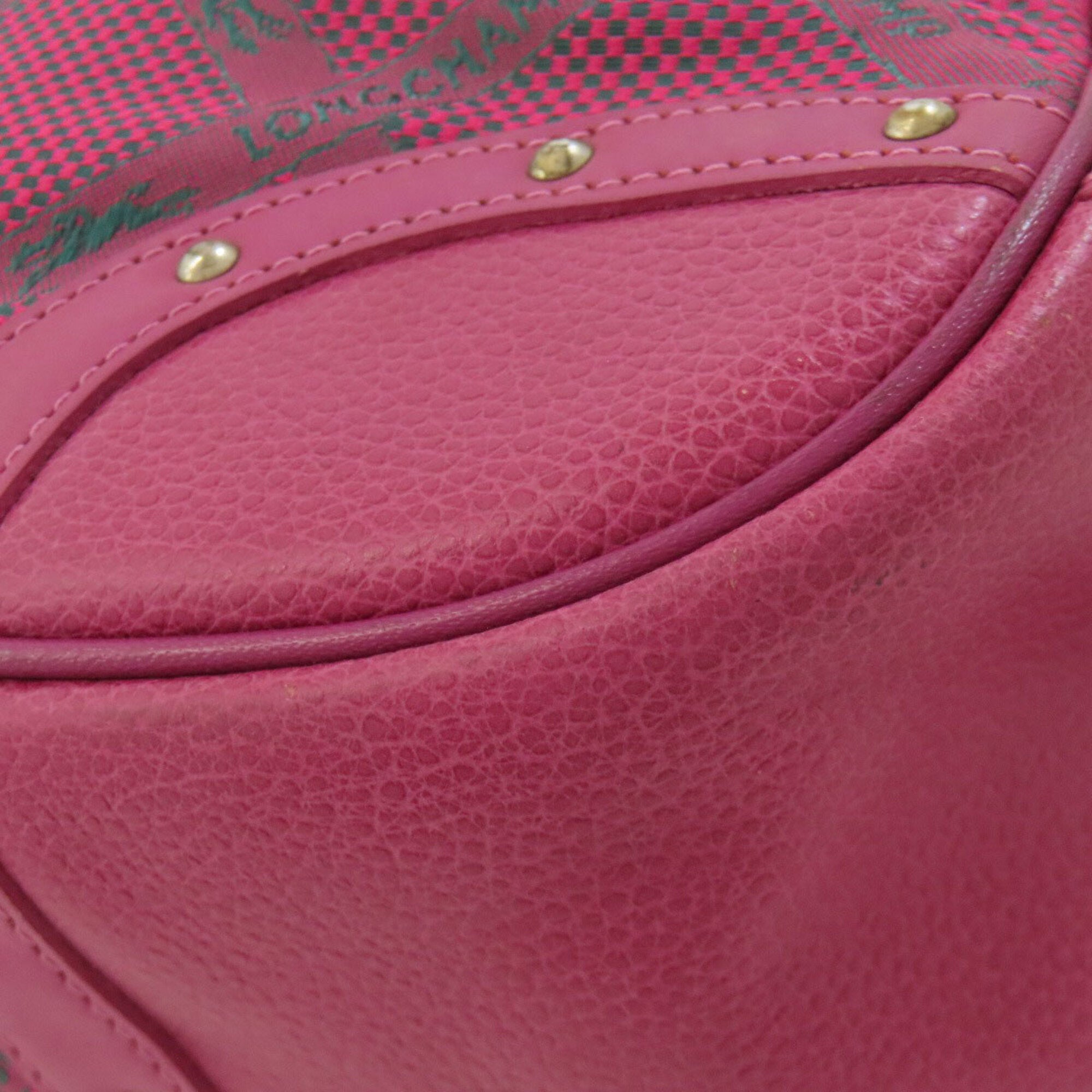 Longchamp Pink Nylon Handbag (Pre-Owned)