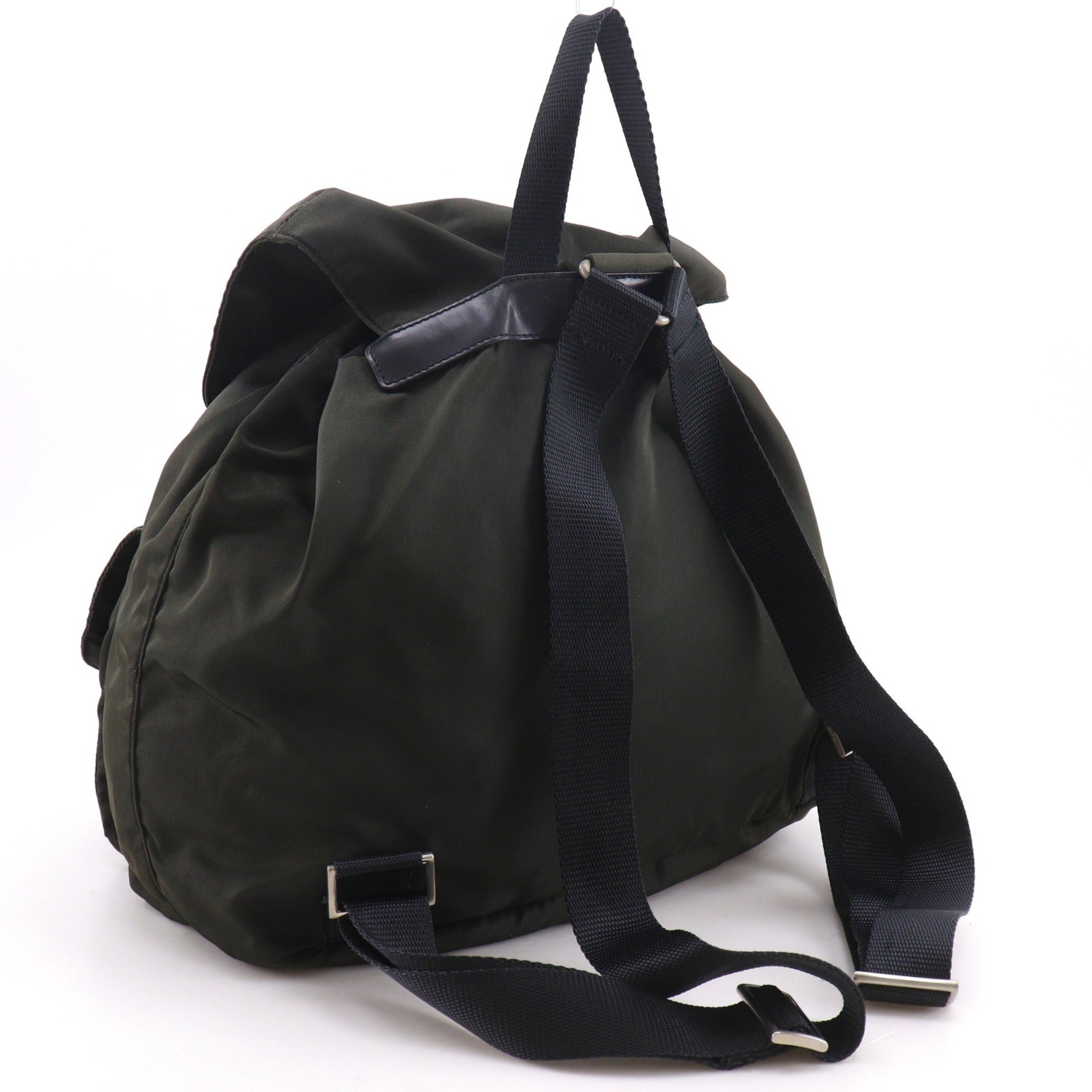 Prada Khaki Nylon Backpack (Pre-Owned)