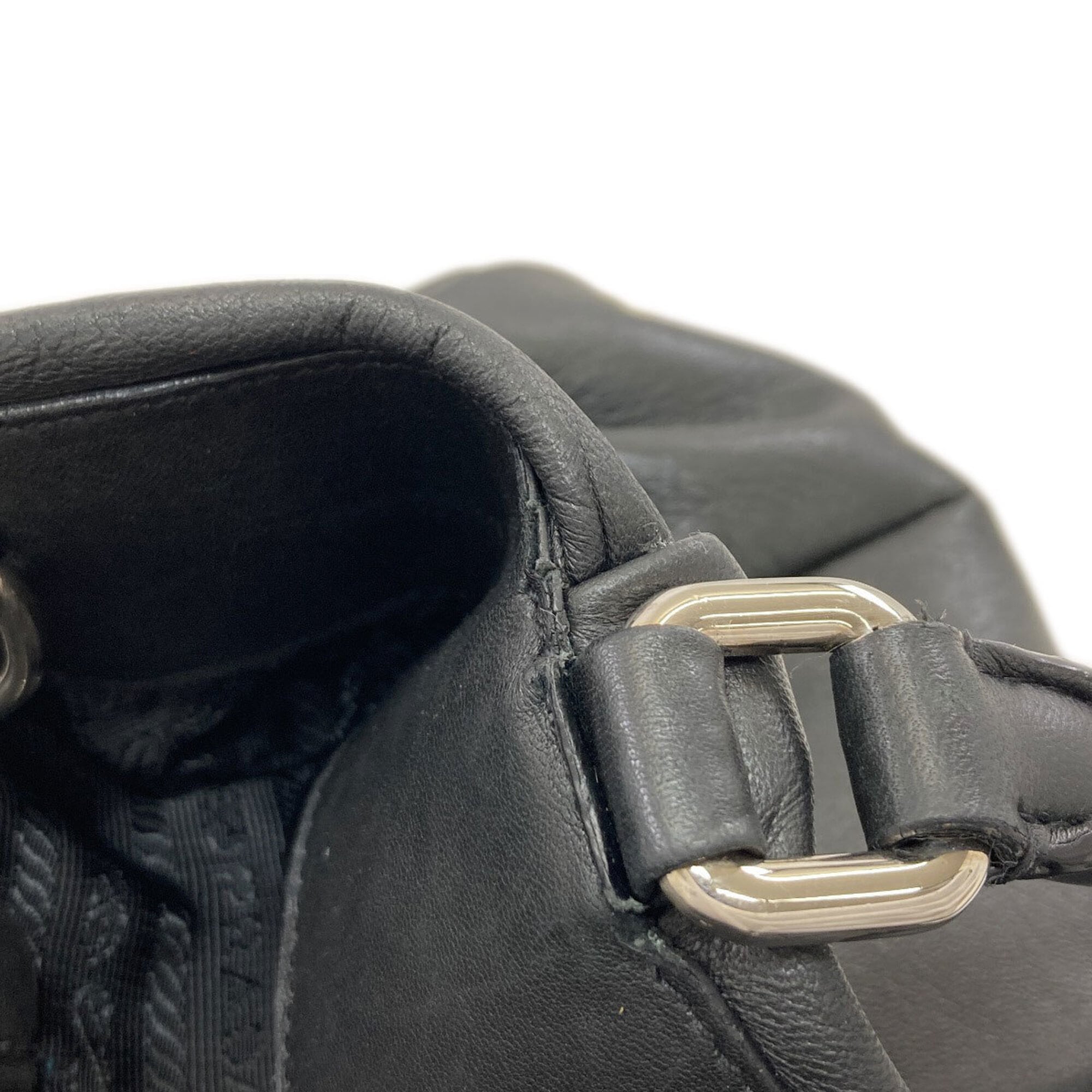 Prada Black Leather Handbag (Pre-Owned)