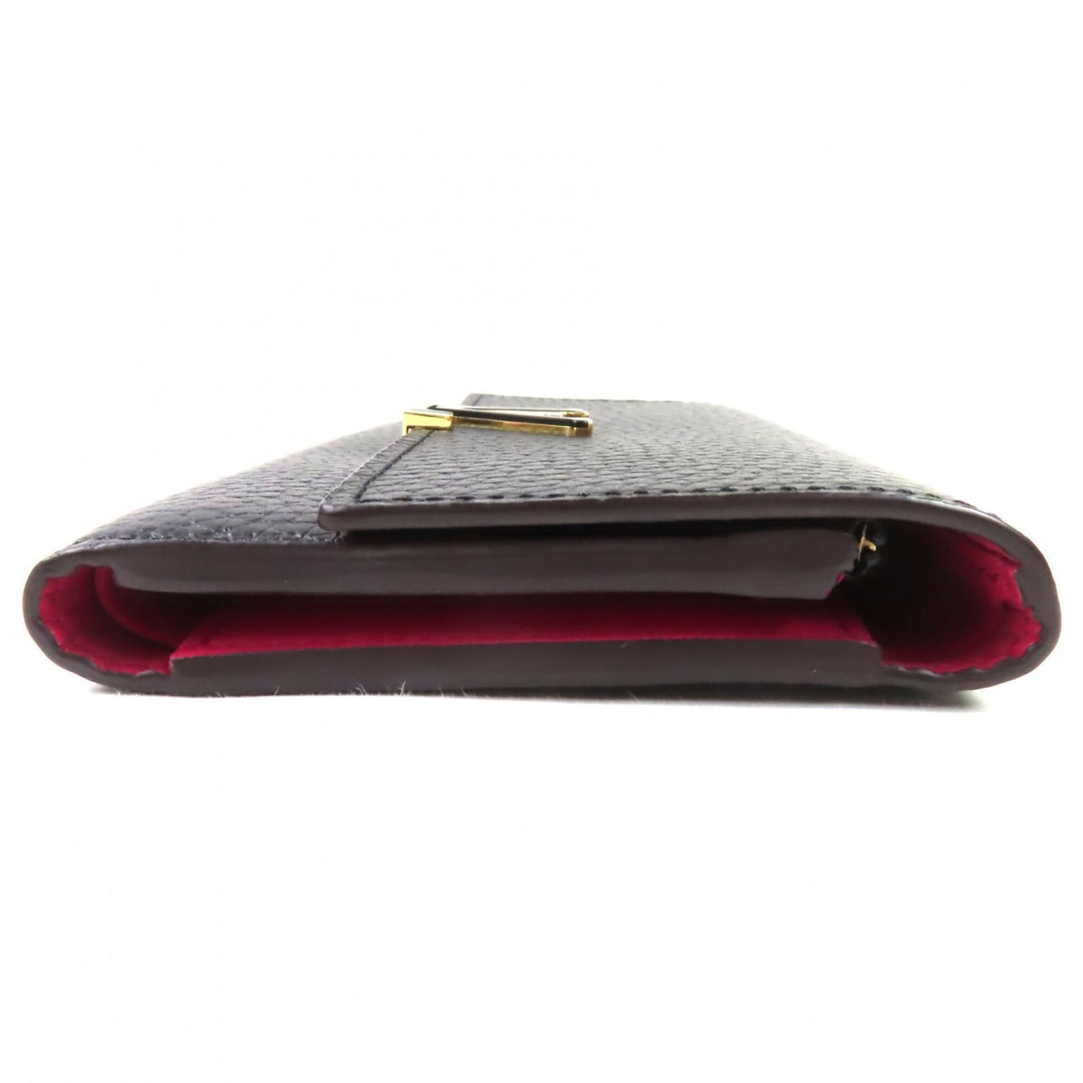 Louis Vuitton Hot Pink Noir Leather Wallet (Bi-Fold) (Pre-Owned)