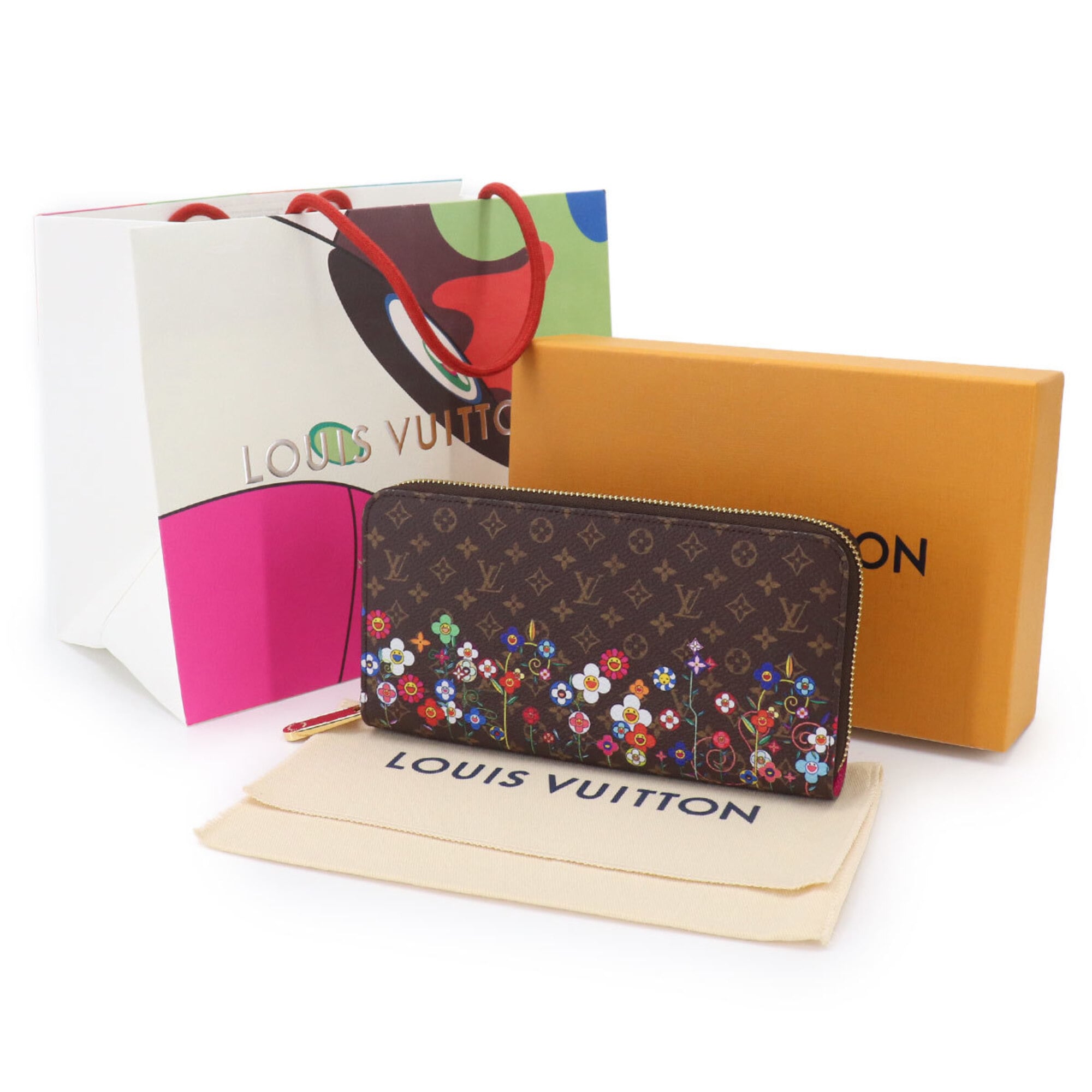 Louis Vuitton Monogram Multi-Color Monogram Canvas Long Wallet (Bi-Fold) (Pre-Owned)