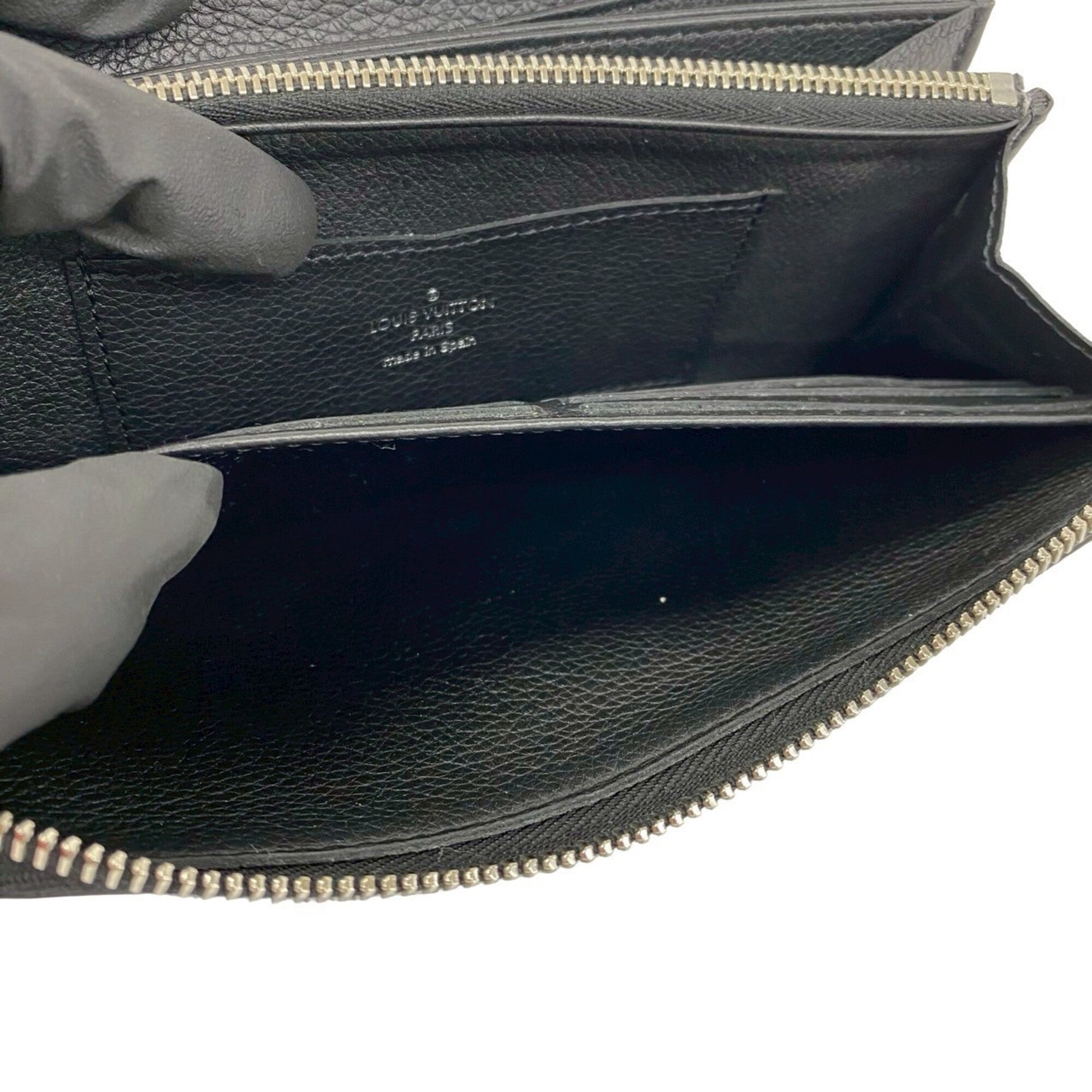 Louis Vuitton Black Leather Long Bill Wallet (Bi-Fold) (Pre-Owned)